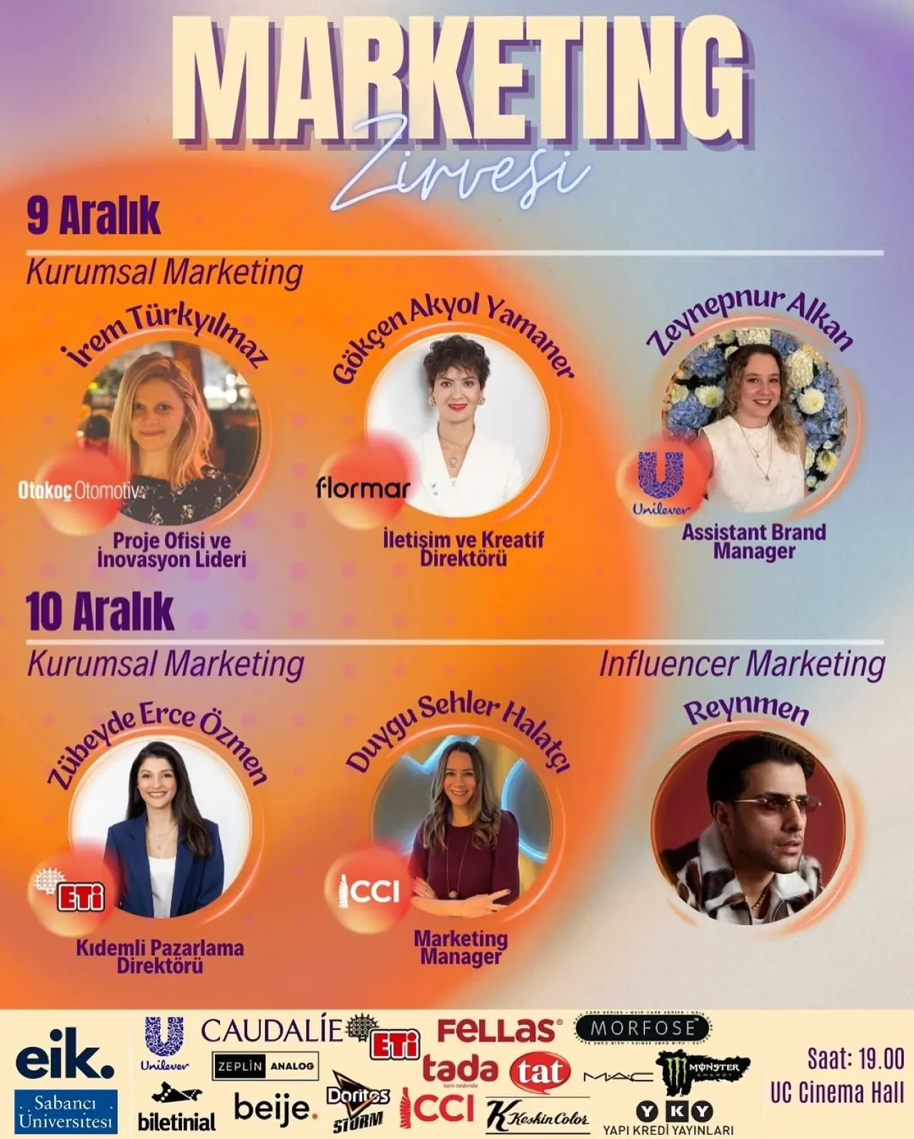 Marketing Zirvesi 2025: Sektörün Önde Gelen İsimleri Sahne Alacak Marketing Zirvesi 2025: Sektörün Önde Gelen İsimleri Sahne Alacak
