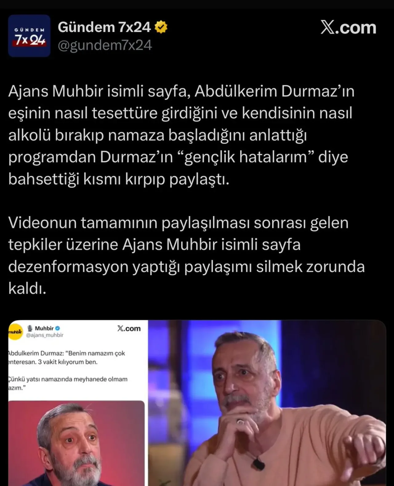 Yeni Şafak, Paylaştığı Kendi Röportajını Tweet'i Sildi Yeni Şafak, Paylaştığı Kendi Röportajını Tweet'i Sildi