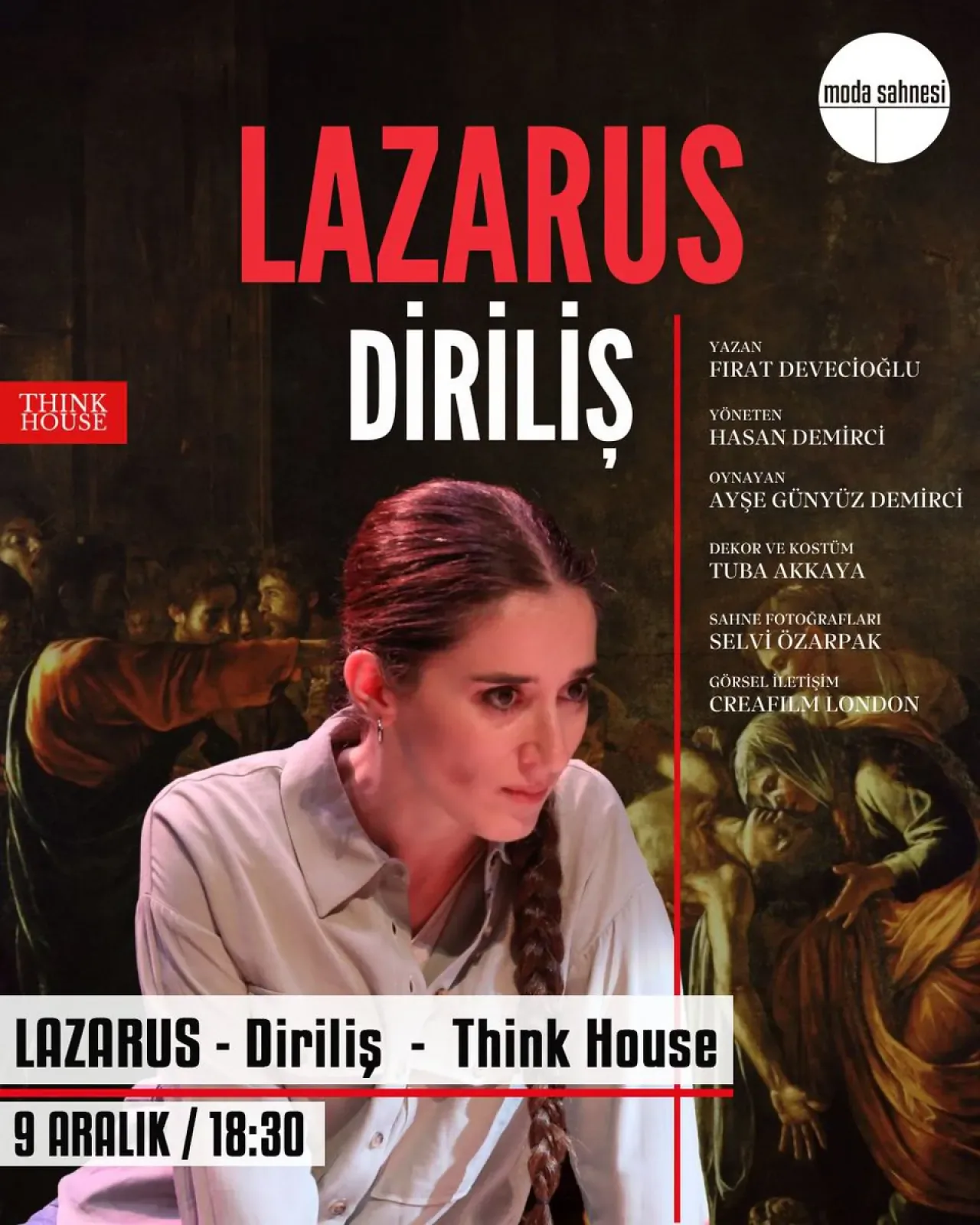 Lazarus Diriliş Oyunu Moda Sahnesi'nde Seyirciyle Buluşuyor Lazarus Diriliş Oyunu Moda Sahnesi'nde Seyirciyle Buluşuyor