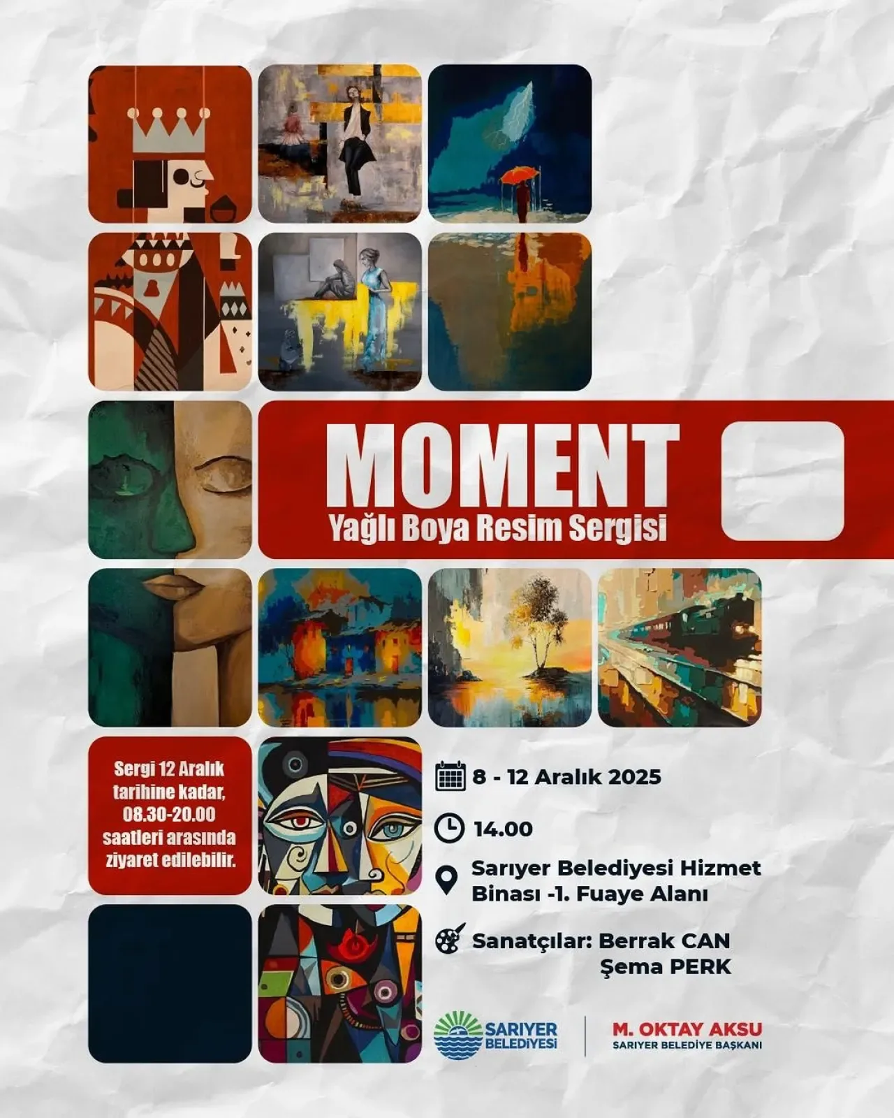Berrak Can ve Şema Perk'in "Moment" Yağlı Boya Sergisi Sarıyer'de Açılıyor Berrak Can ve Şema Perk'in "Moment" Yağlı Boya Sergisi Sarıyer'de Açılıyor