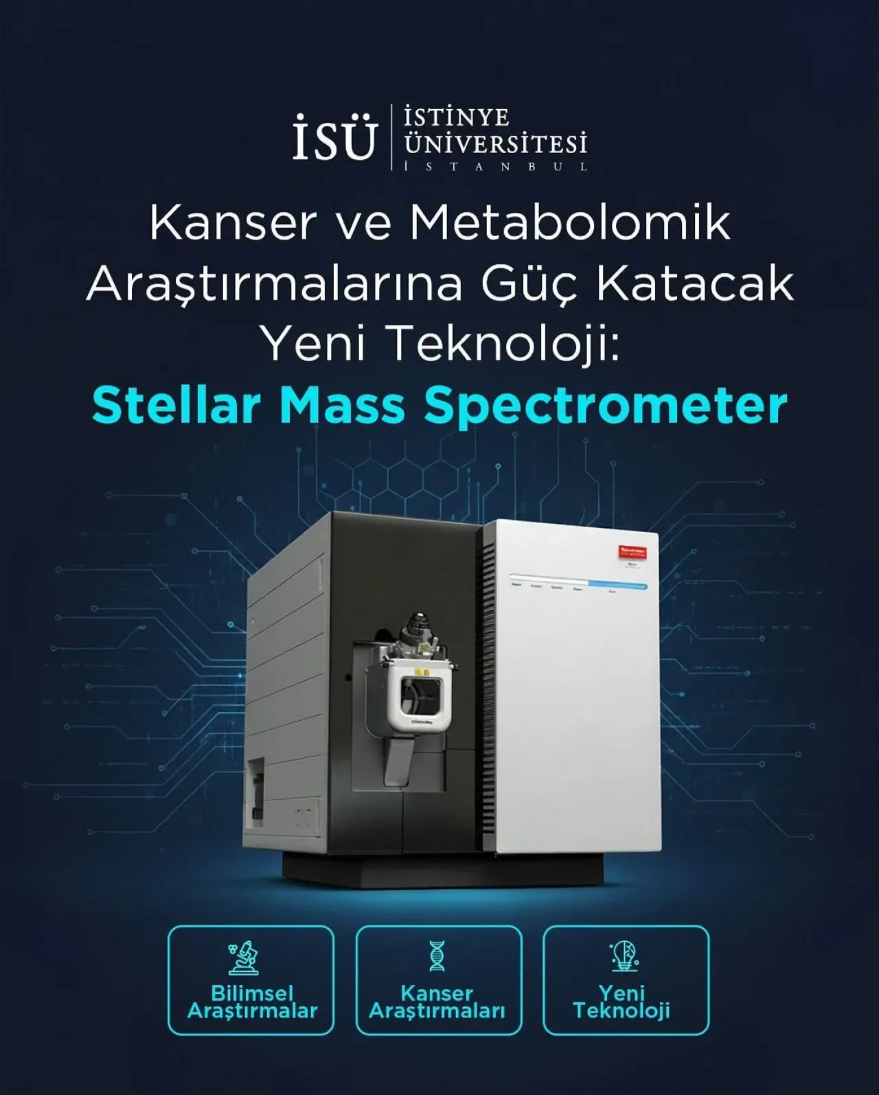 İstinye Üniversitesi'ne Stellar Mass Spectrometer Sistemi Kazandırıldı İstinye Üniversitesi'ne Stellar Mass Spectrometer Sistemi Kazandırıldı