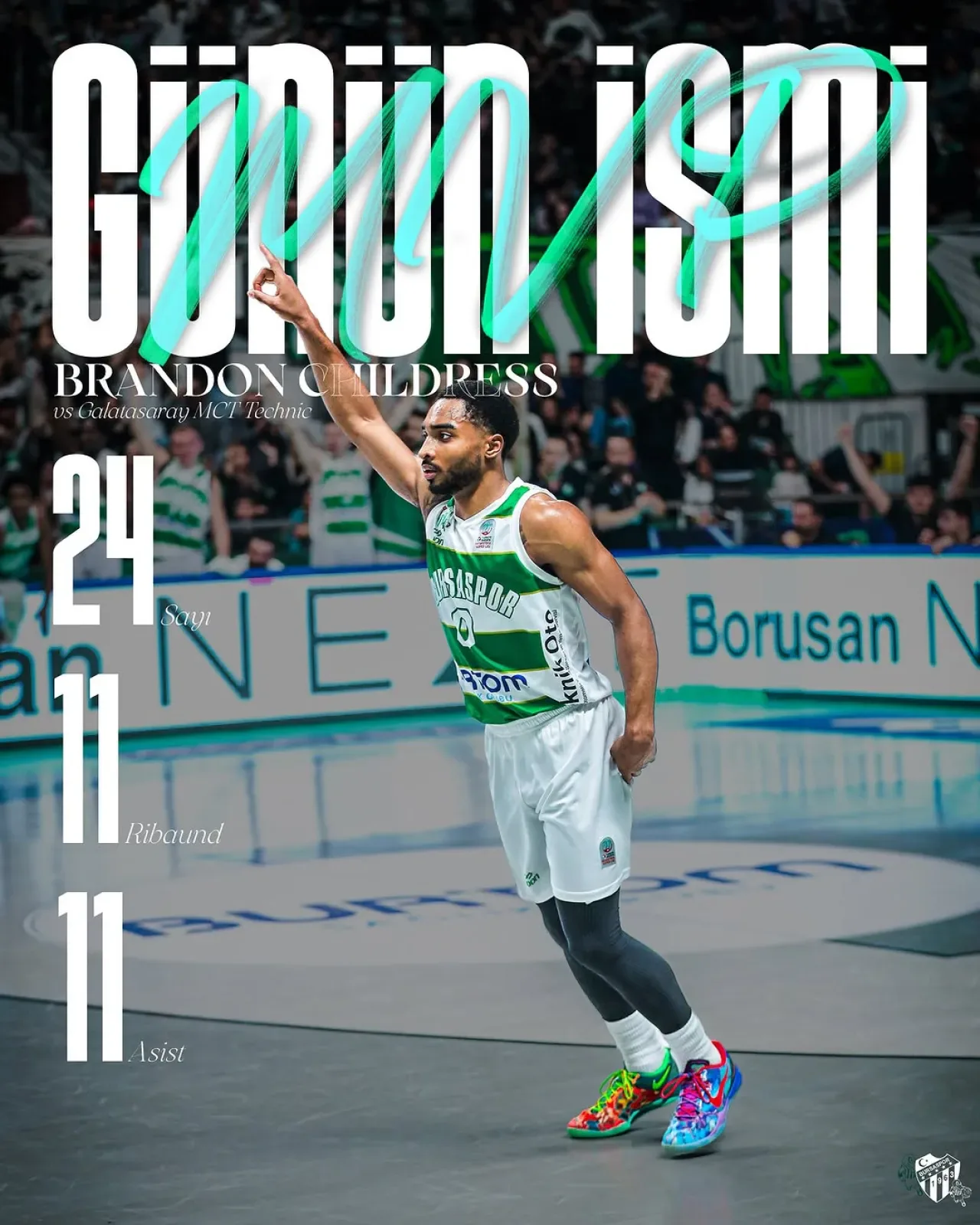 Bursaspor, Brandon Childress'i Takıma Kattı Bursaspor, Brandon Childress'i Takıma Kattı