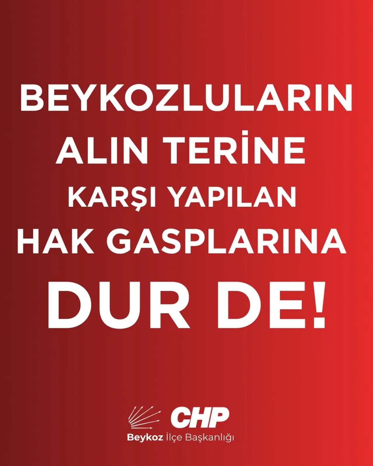 CHP Beykoz, İşten Çıkarılan Belediye Çalışanlarının Yanında CHP Beykoz, İşten Çıkarılan Belediye Çalışanlarının Yanında