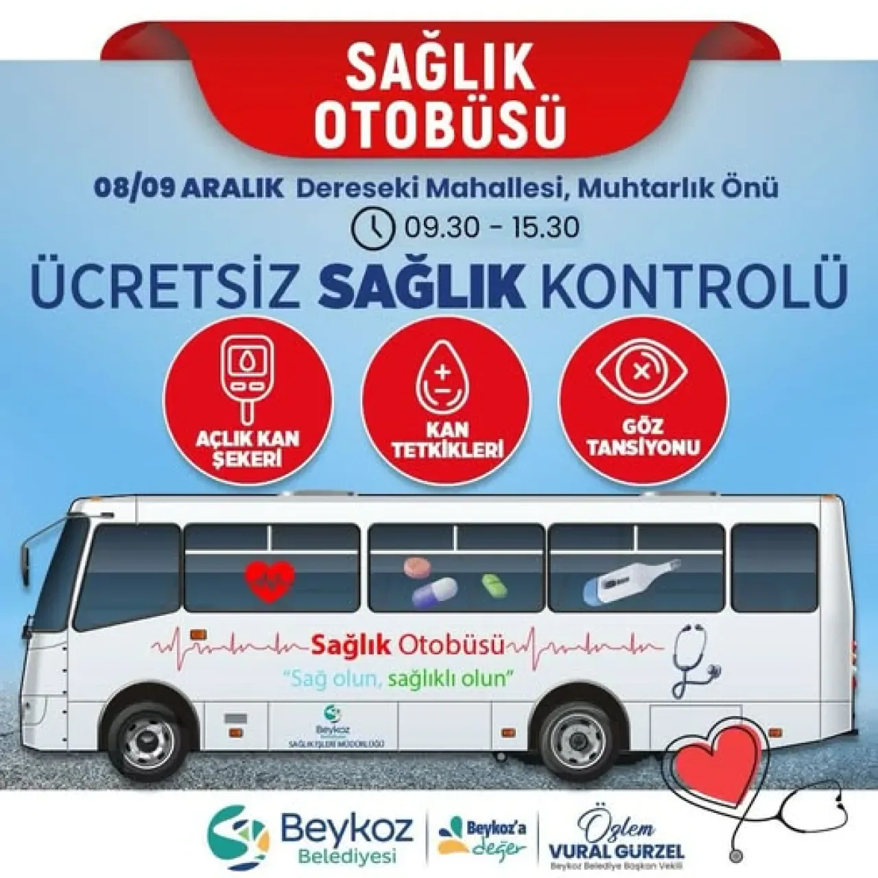 Beykoz'da Ücretsiz Sağlık Taraması: Sağlık Otobüsü Dereseki Mahallesi'nde Beykoz'da Ücretsiz Sağlık Taraması: Sağlık Otobüsü Dereseki Mahallesi'nde