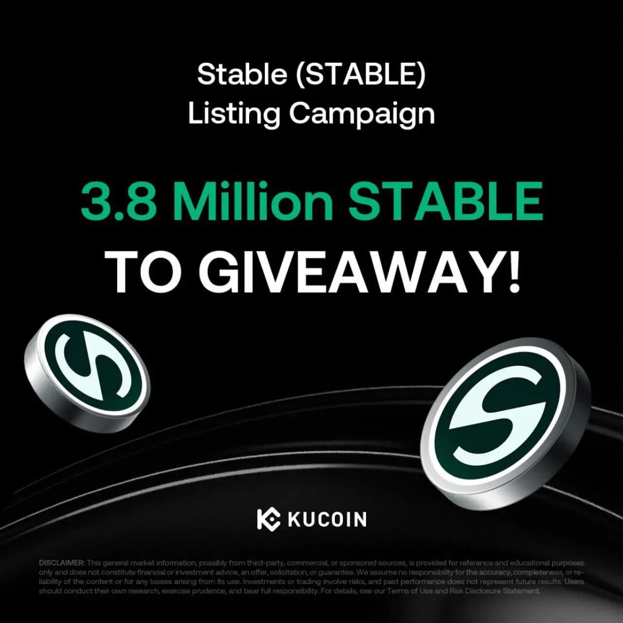 STABLE Token KuCoin'de İşlem Görmeye Başladı, Çift Ödül Etkinliği Düzenleniyor STABLE Token KuCoin'de İşlem Görmeye Başladı, Çift Ödül Etkinliği Düzenleniyor