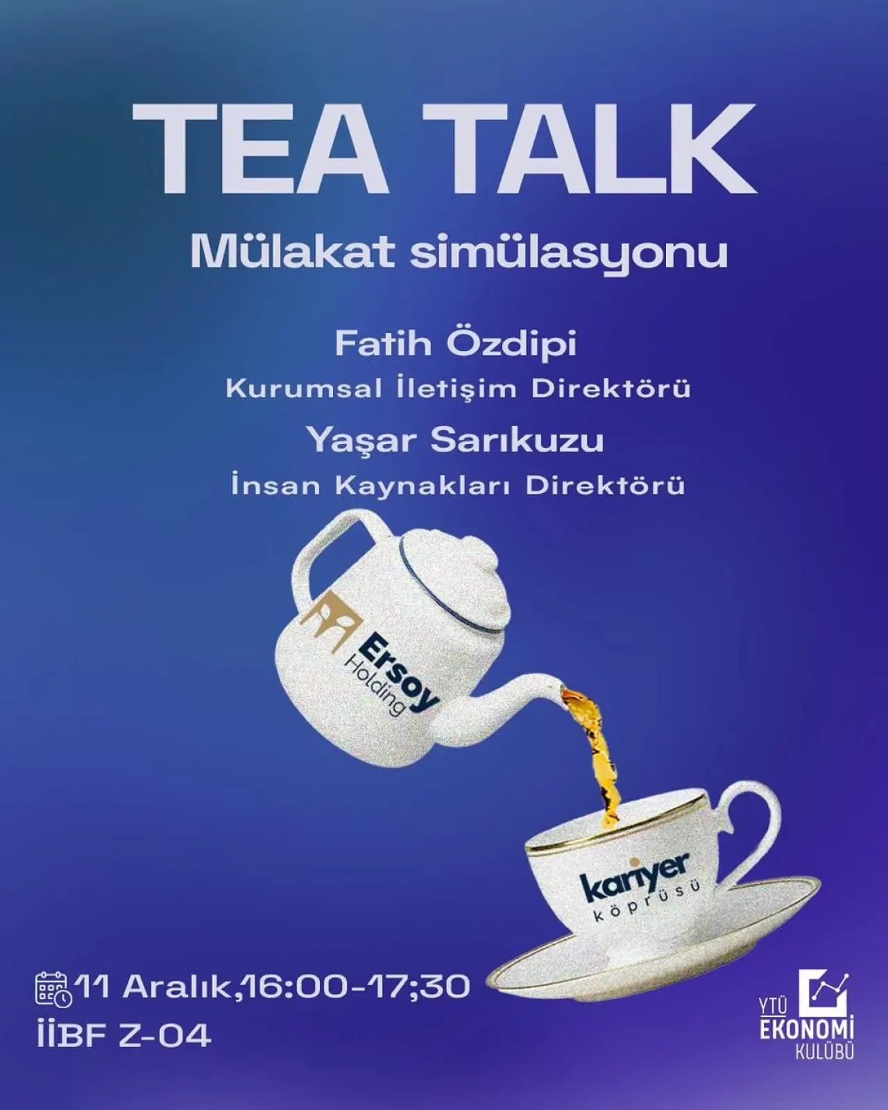 YTÜ Ekonomi Kulübü'nde Kariyer Sohbeti ve Mülakat Simülasyonu YTÜ Ekonomi Kulübü'nde Kariyer Sohbeti ve Mülakat Simülasyonu