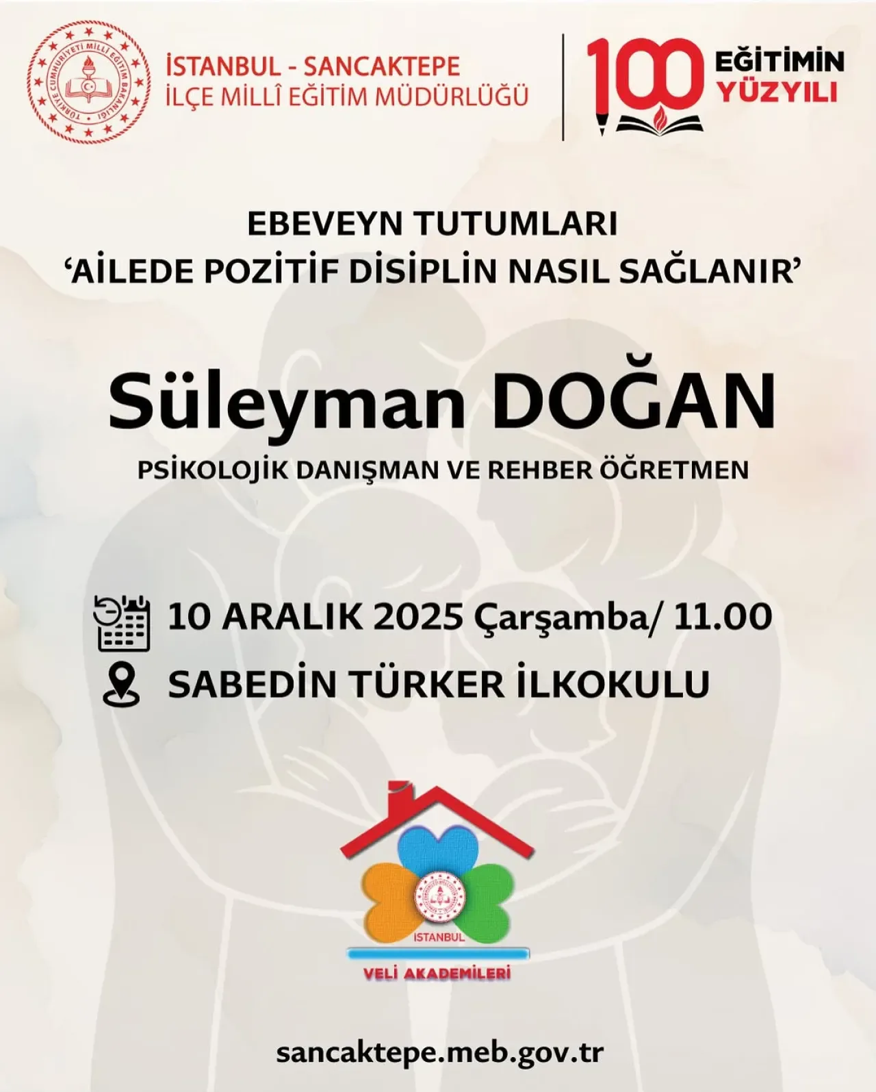 Sancaktepe'de Veli Akademileri: Pozitif Disiplin Eğitimi Düzenleniyor Sancaktepe'de Veli Akademileri: Pozitif Disiplin Eğitimi Düzenleniyor