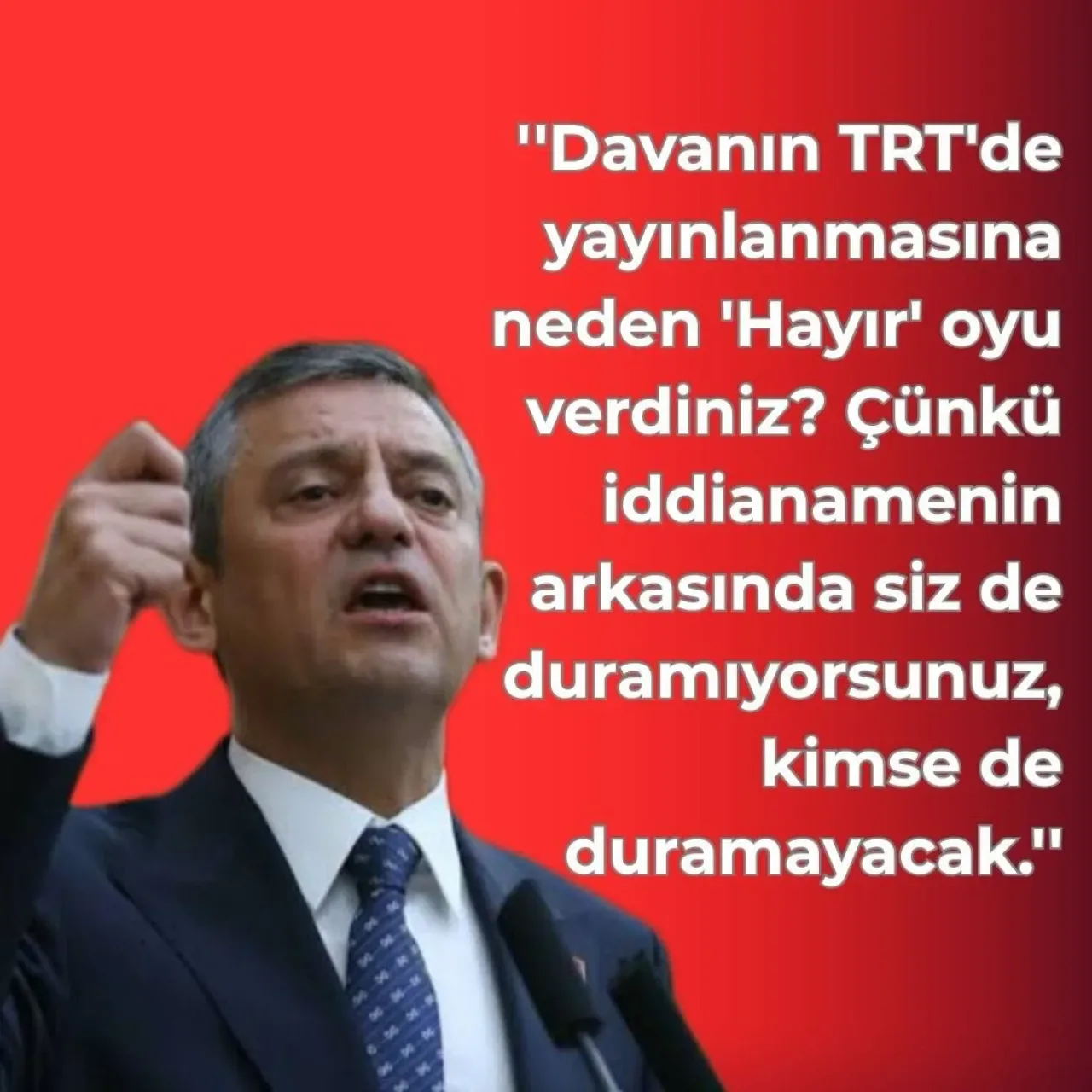 CHP'li Zeybek'ten TRT Yayını Açıklaması: "İddianamenin Arkasında Duramıyorsunuz" CHP'li Zeybek'ten TRT Yayını Açıklaması: "İddianamenin Arkasında Duramıyorsunuz"