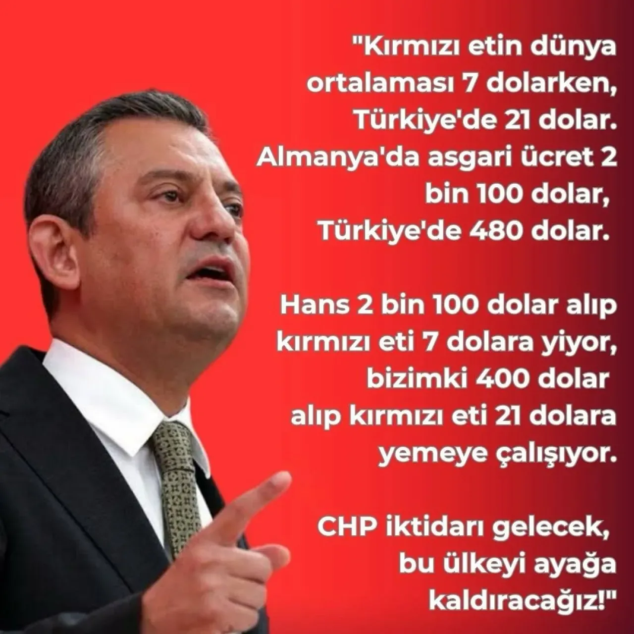 CHP'li Zeybek'ten Kırmızı Et Fiyatlarına İlişkin Çarpıcı Karşılaştırma: Türkiye'de Et Fiyatı 21 Dolar CHP'li Zeybek'ten Kırmızı Et Fiyatlarına İlişkin Çarpıcı Karşılaştırma: Türkiye'de Et Fiyatı 21 Dolar