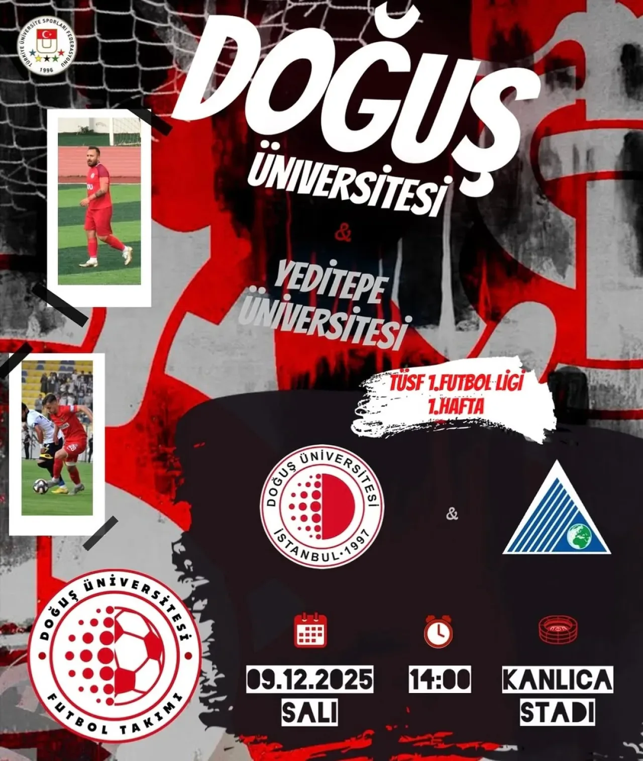 Doğuş Üniversitesi Futbol Takımı, Ligdeki İlk Maçına Hazır Doğuş Üniversitesi Futbol Takımı, Ligdeki İlk Maçına Hazır