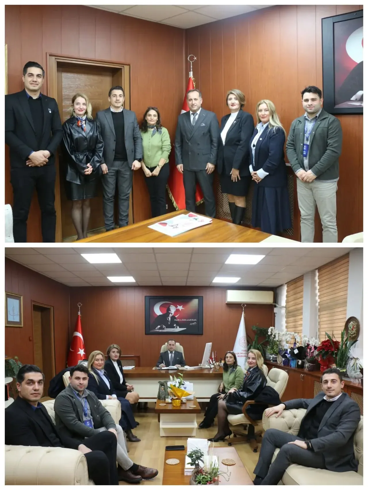 Tuzla Kale Okulları Yöneticilerinden İlçe Milli Eğitim Müdürü'ne Ziyaret Tuzla Kale Okulları Yöneticilerinden İlçe Milli Eğitim Müdürü'ne Ziyaret