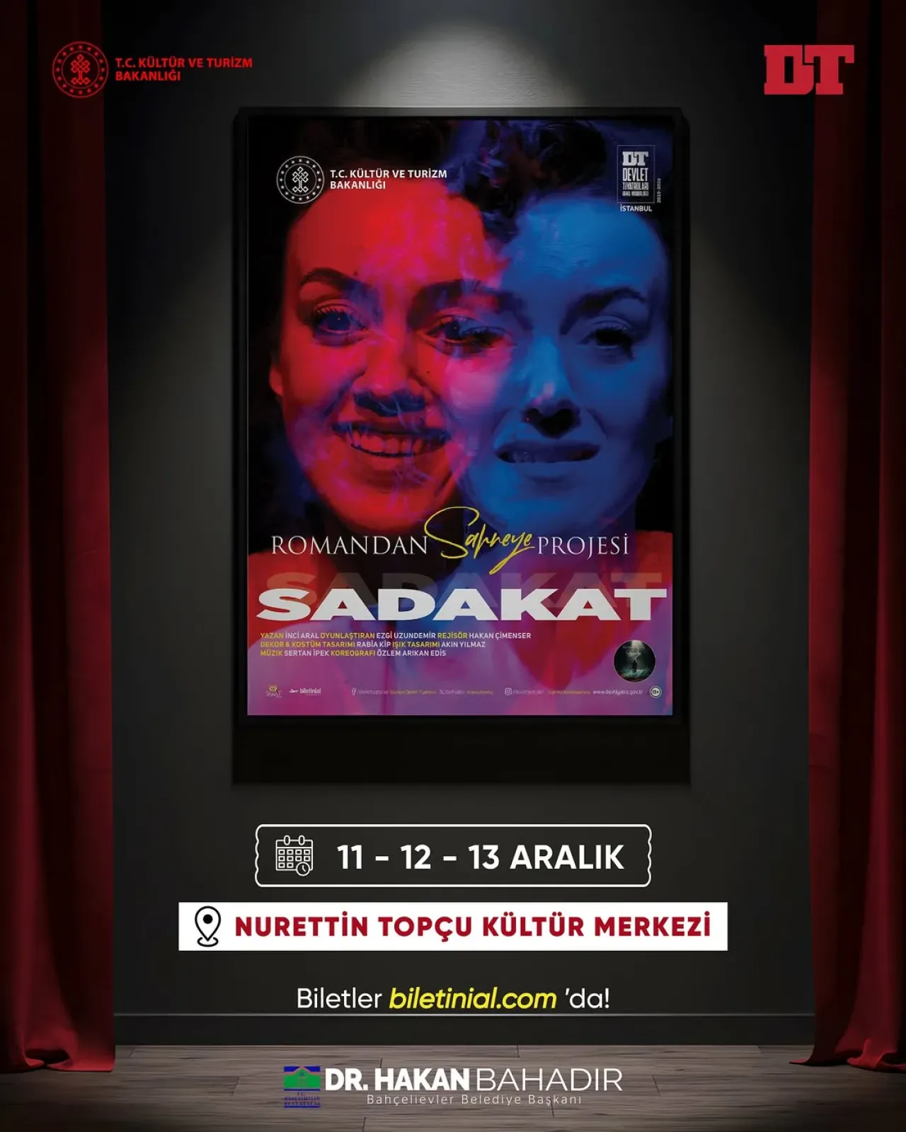 Sadakat Oyunu Bahçelievler'de Sahnelenecek Sadakat Oyunu Bahçelievler'de Sahnelenecek