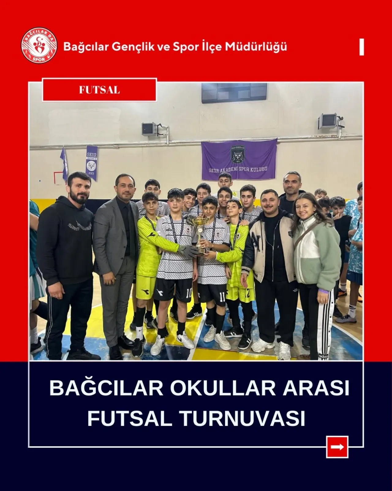 Bağcılarda Okullar Arası Futsal Turnuvası Sonuçlandı Bağcılarda Okullar Arası Futsal Turnuvası Sonuçlandı