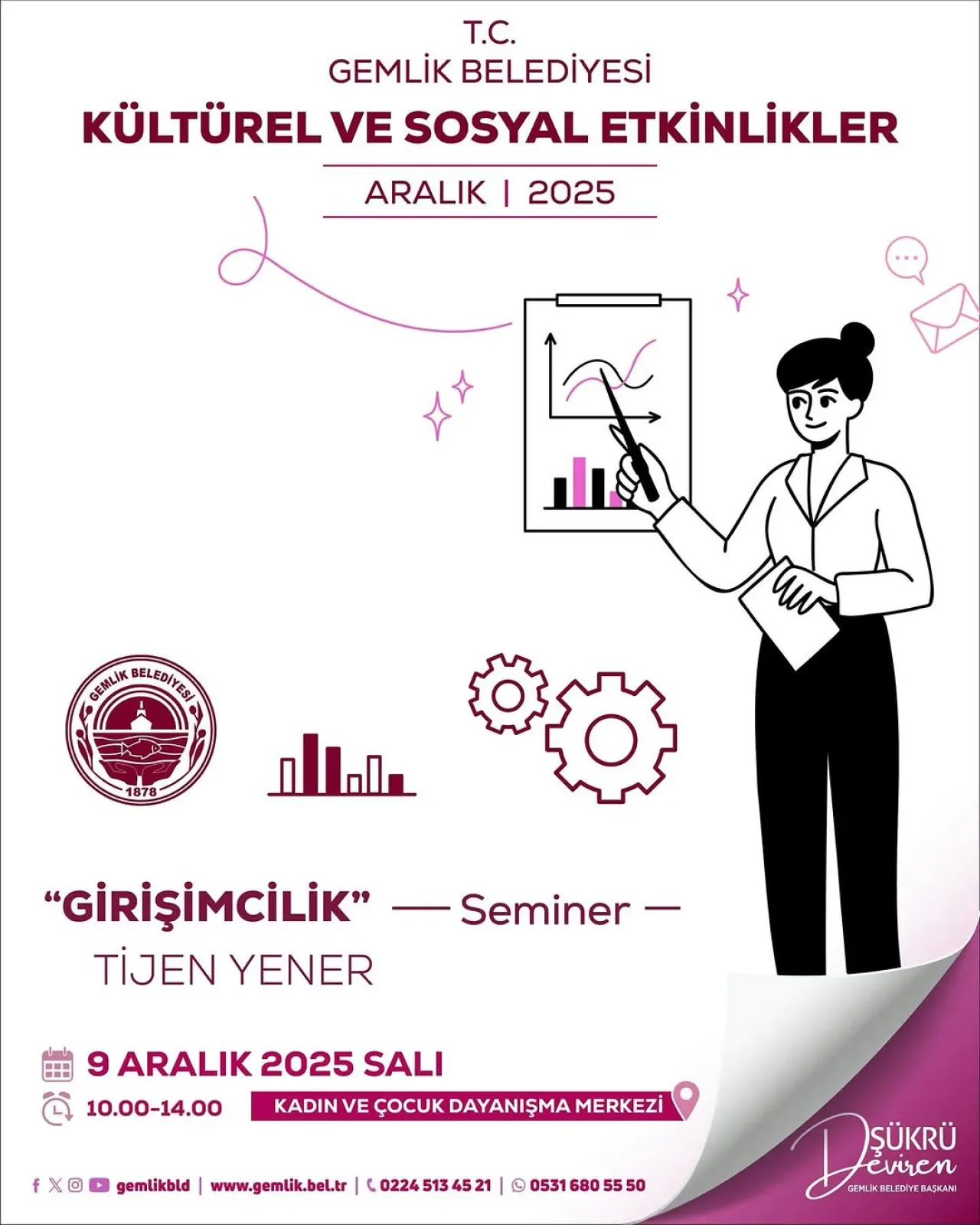 Gemlik'te Kadın Girişimciliği Semineri: Tijen Yener ile Buluşma Gemlik'te Kadın Girişimciliği Semineri: Tijen Yener ile Buluşma