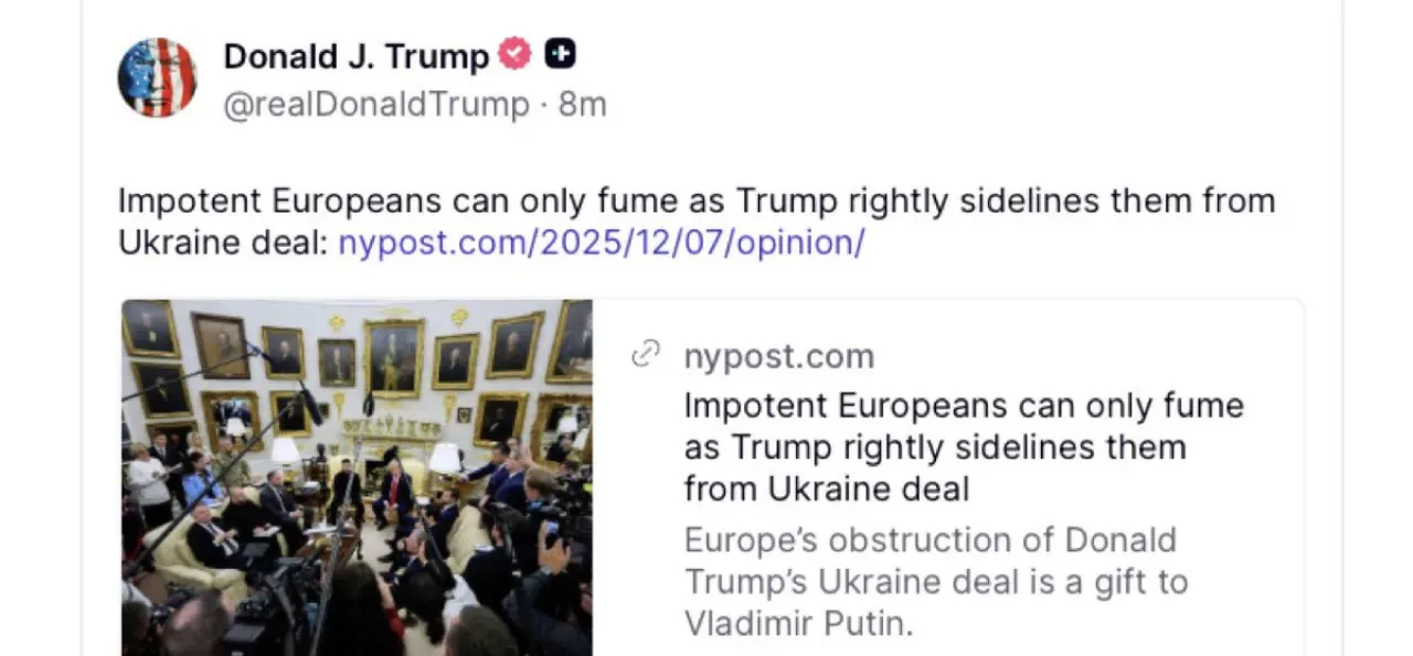 Trump'ın Ukrayna Paylaşımı Avrupa'da Tepkiyle Karşılandı Trump'ın Ukrayna Paylaşımı Avrupa'da Tepkiyle Karşılandı