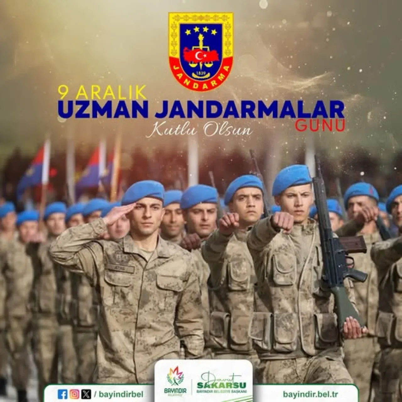 Bayındır Belediye Başkanı'ndan Uzman Jandarmalar Günü Mesajı Bayındır Belediye Başkanı'ndan Uzman Jandarmalar Günü Mesajı