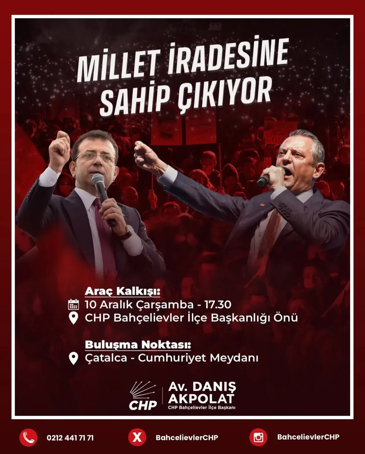 Cumhurbaşkanı Adayı Ekrem İmamoğlu için Çatalca'da Özgürlük Mitingi Cumhurbaşkanı Adayı Ekrem İmamoğlu için Çatalca'da Özgürlük Mitingi