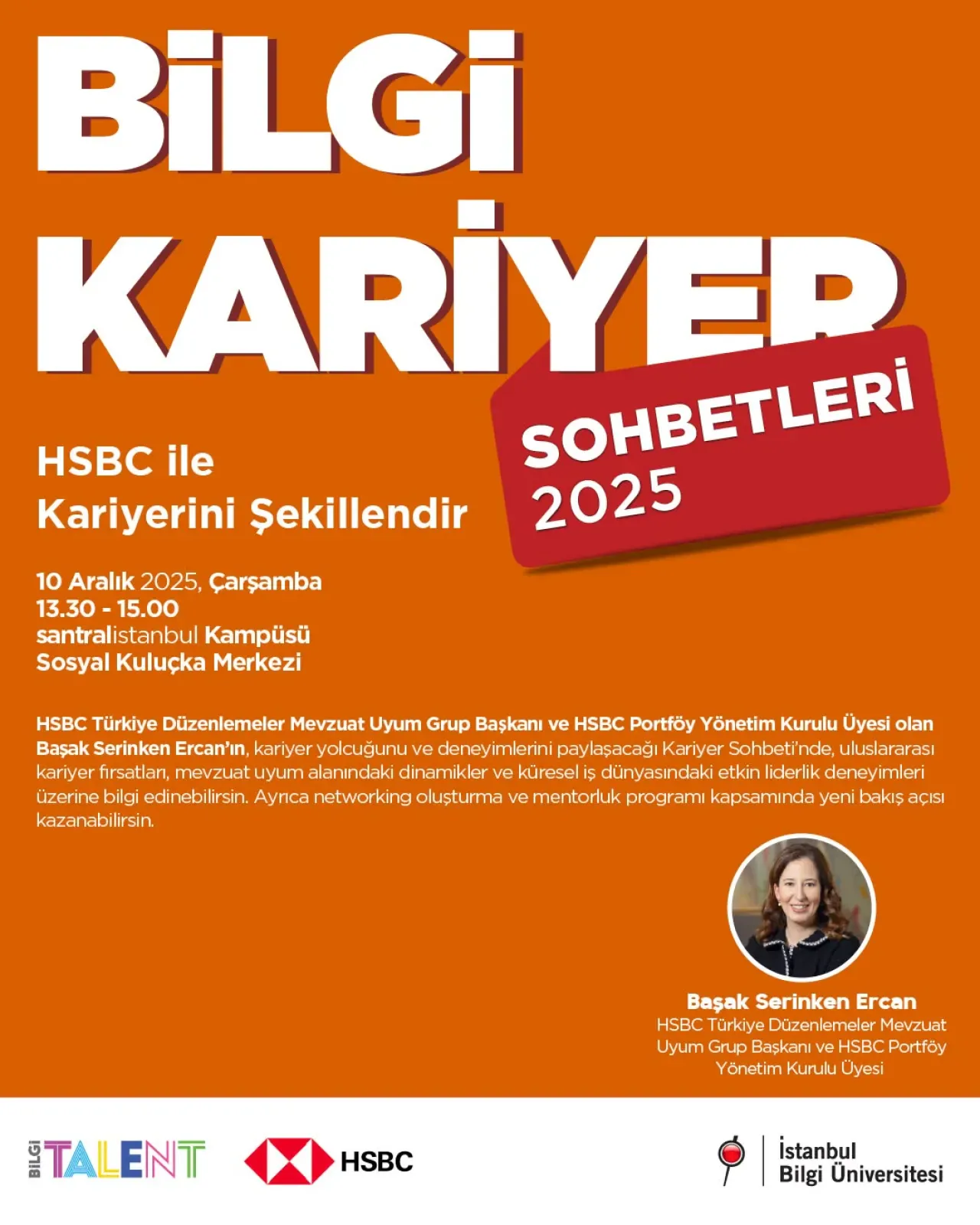 HSBC Türkiye'den Başak Serinken Ercan ile Kariyer Sohbeti: Uluslararası Fırsatlar ve Liderlik HSBC Türkiye'den Başak Serinken Ercan ile Kariyer Sohbeti: Uluslararası Fırsatlar ve Liderlik