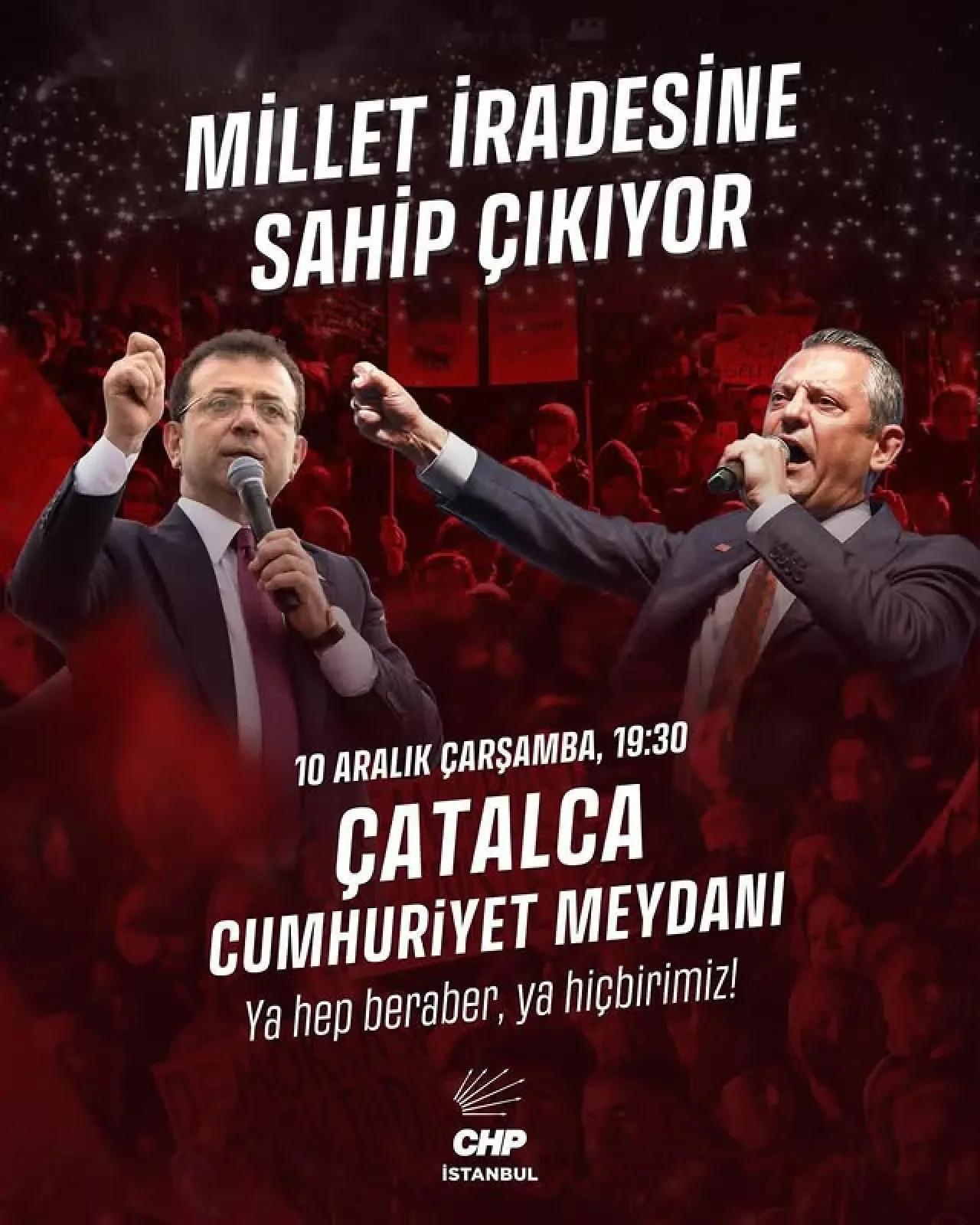 CHP Beylikdüzü, 10 Aralık'ta Cumhuriyet Meydanı'nda Buluşuyor CHP Beylikdüzü, 10 Aralık'ta Cumhuriyet Meydanı'nda Buluşuyor