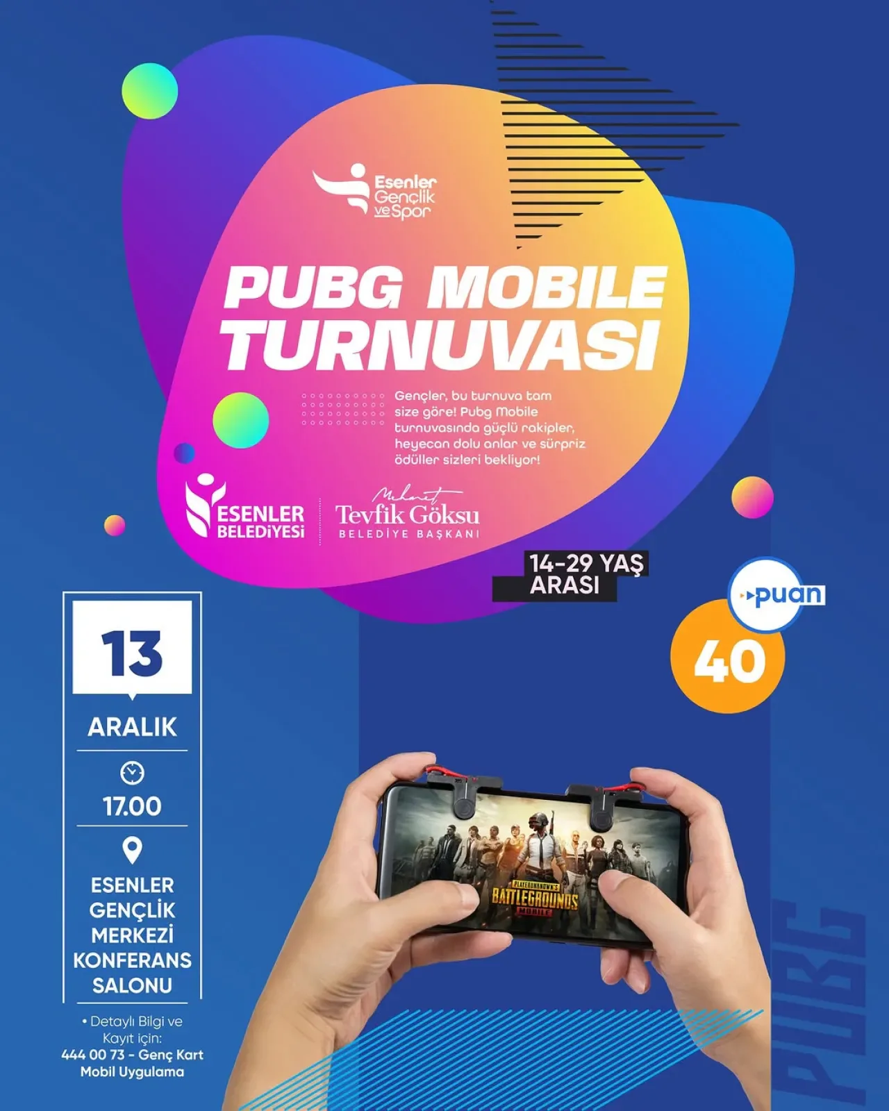 Esenler'de Gençlere Özel PUBG Mobile Turnuvası: Ödüller Sizi Bekliyor Esenler'de Gençlere Özel PUBG Mobile Turnuvası: Ödüller Sizi Bekliyor