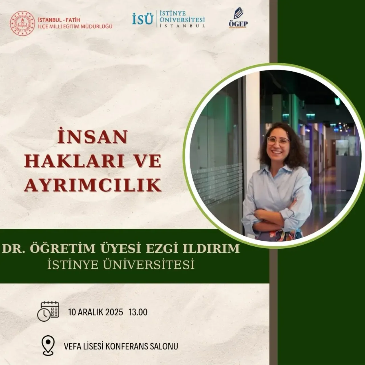 Fatih'te Öğretmenlere İnsan Hakları ve Ayrımcılık Semineri Fatih'te Öğretmenlere İnsan Hakları ve Ayrımcılık Semineri
