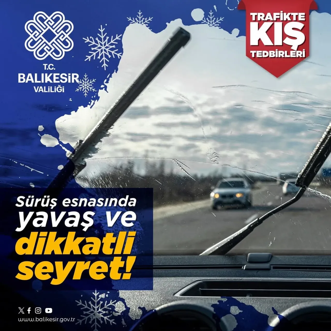 Balıkesir'de Trafikte Kış Güvenliği Tedbirleri Alındı Balıkesir'de Trafikte Kış Güvenliği Tedbirleri Alındı