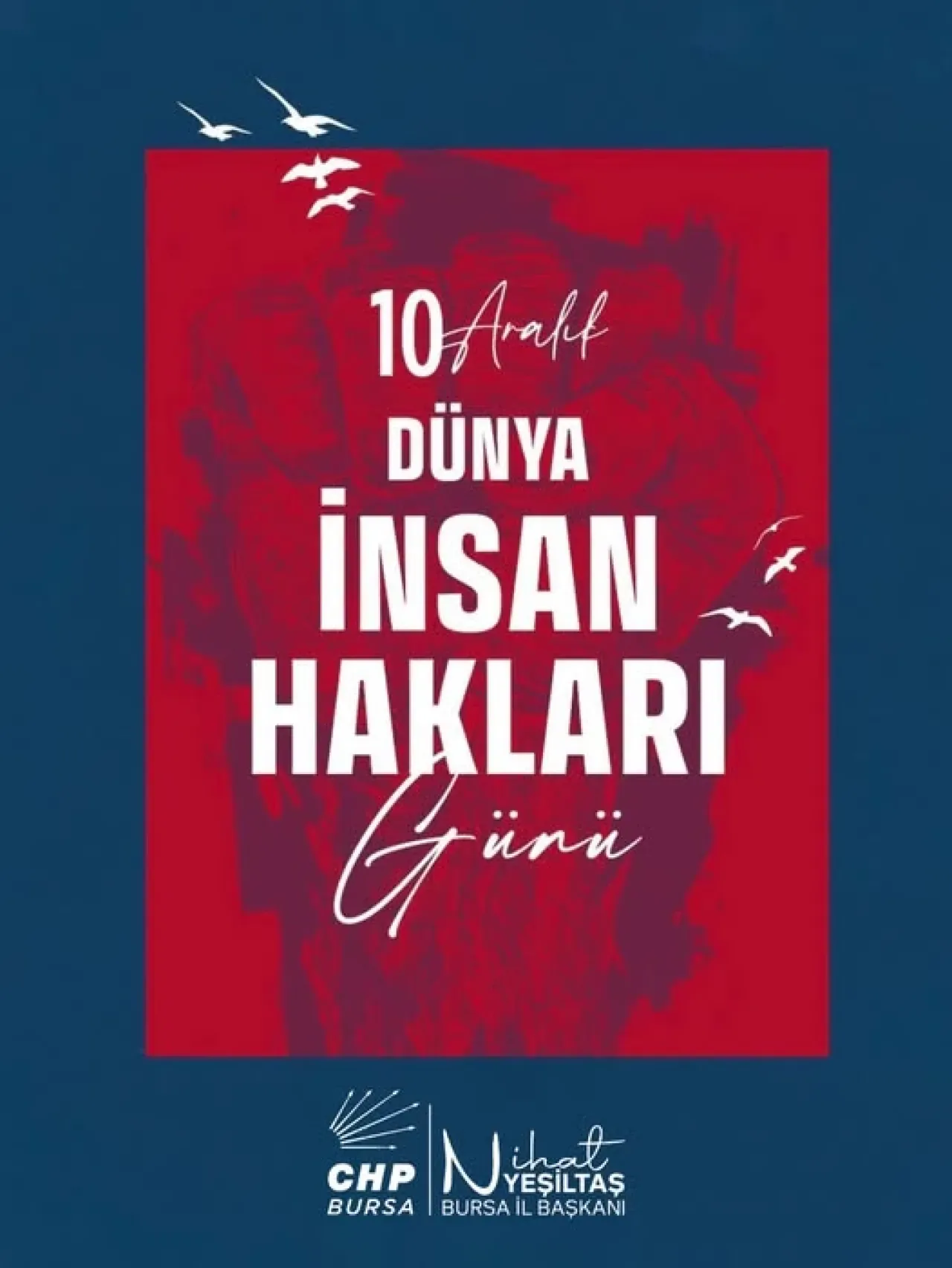 CHP Bursa, 10 Aralık Dünya İnsan Hakları Günü'nde Mücadele Sözü Verdi CHP Bursa, 10 Aralık Dünya İnsan Hakları Günü'nde Mücadele Sözü Verdi