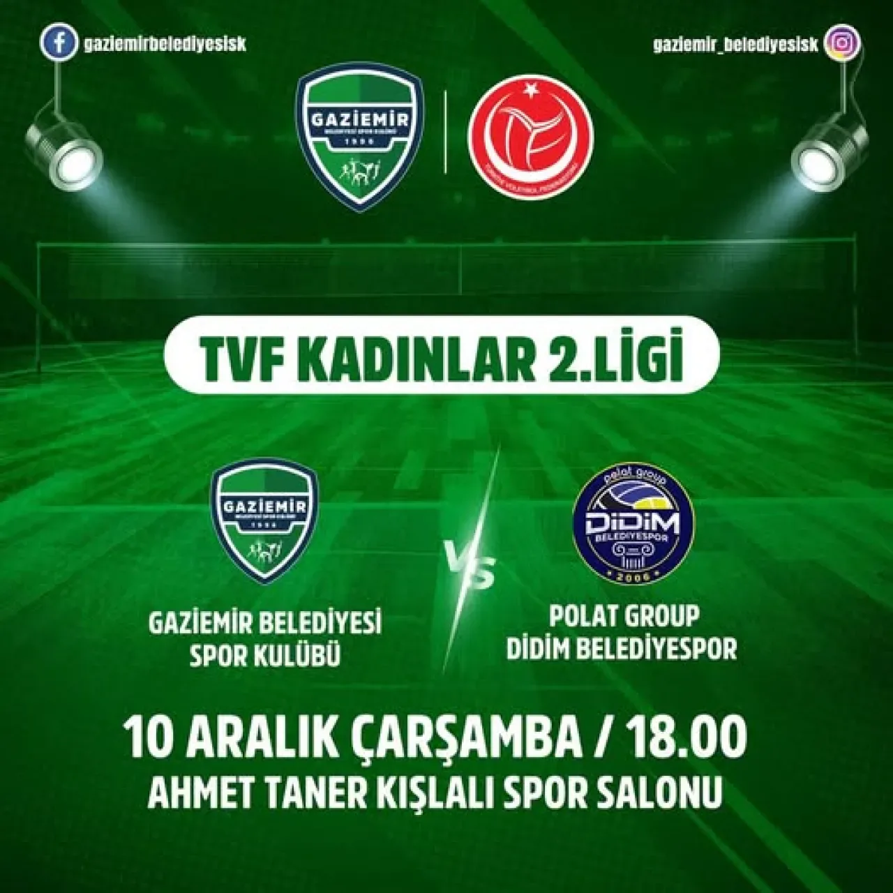 Gaziemir Belediyesi Voleybol Takımı, Ev Sahibinde Önemli Maça Çıkıyor Gaziemir Belediyesi Voleybol Takımı, Ev Sahibinde Önemli Maça Çıkıyor