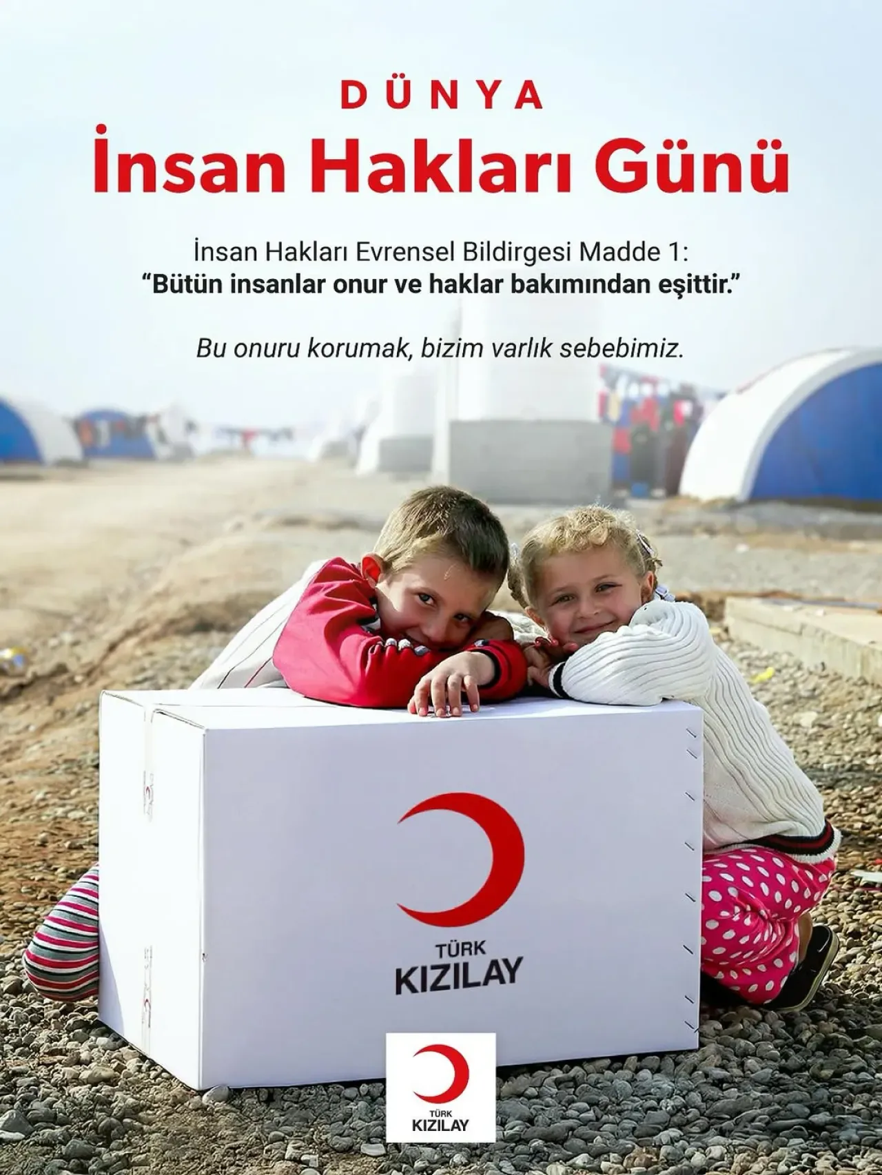 Türk Kızılay'ı Dünya İnsan Hakları Günü'nde Ortak Sorumluluğa Dikkat Çekti Türk Kızılay'ı Dünya İnsan Hakları Günü'nde Ortak Sorumluluğa Dikkat Çekti