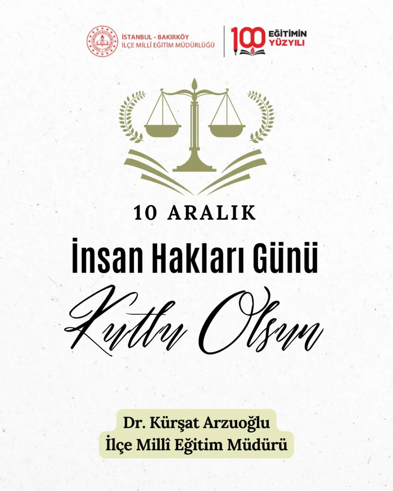 10 Aralık İnsan Hakları Günü'nde Anlamlı Mesaj 10 Aralık İnsan Hakları Günü'nde Anlamlı Mesaj