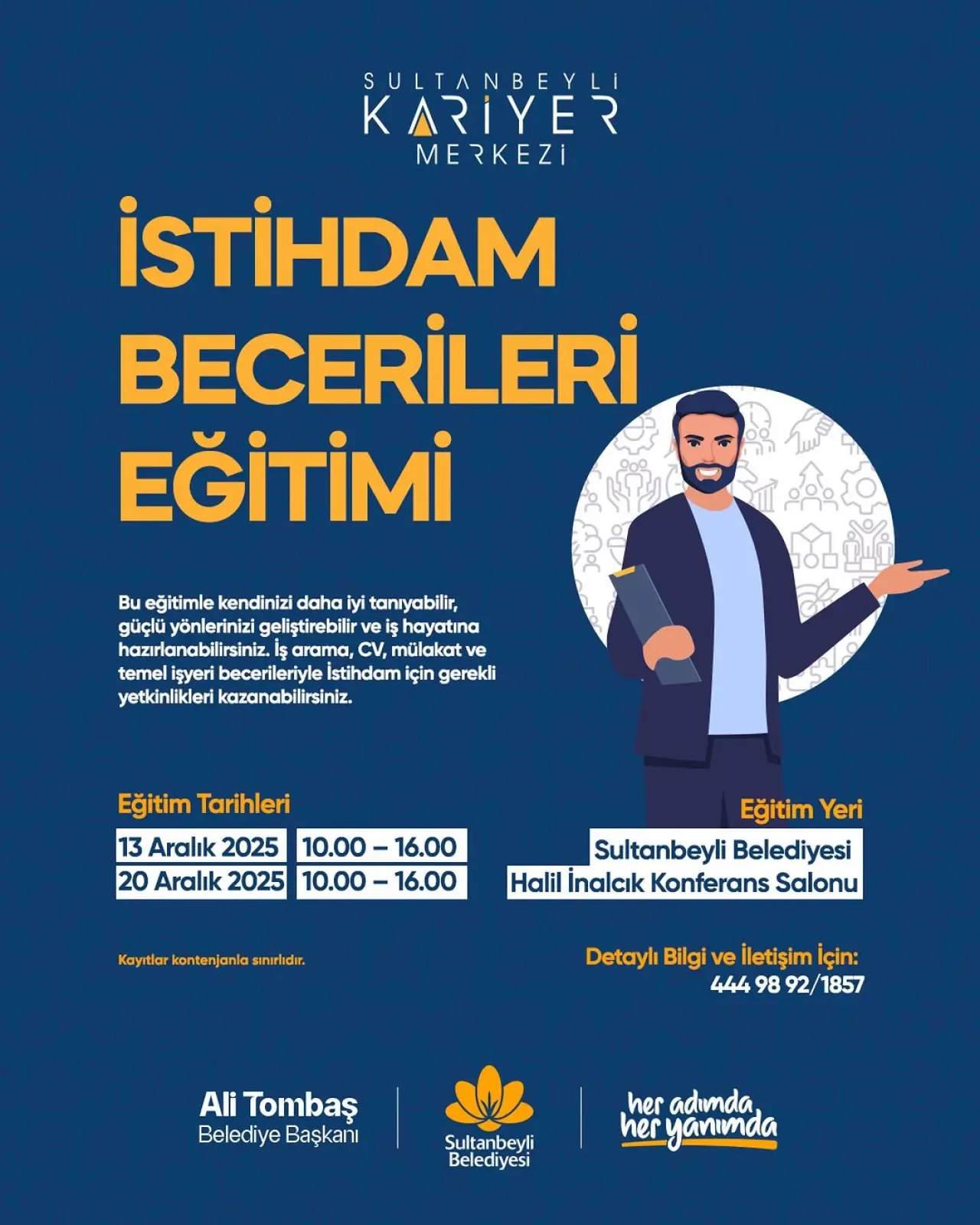 Sultanbeyli'de Gençlere Ücretsiz İstihdam Becerileri Eğitimi Sultanbeyli'de Gençlere Ücretsiz İstihdam Becerileri Eğitimi