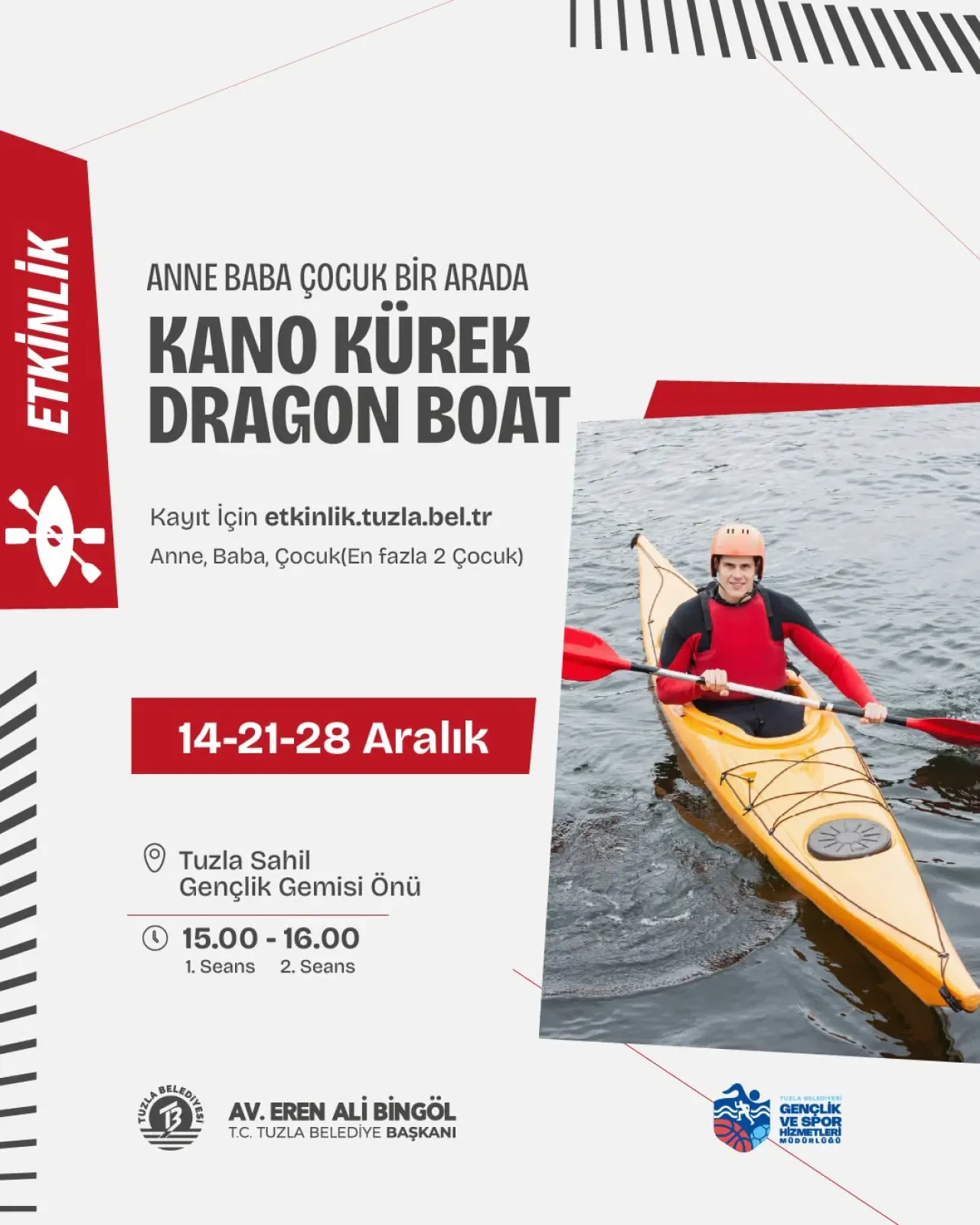 Tuzla'da Ailece Katılım İmkanı Sunan Su Sporları Etkinlikleri Başlıyor Tuzla'da Ailece Katılım İmkanı Sunan Su Sporları Etkinlikleri Başlıyor