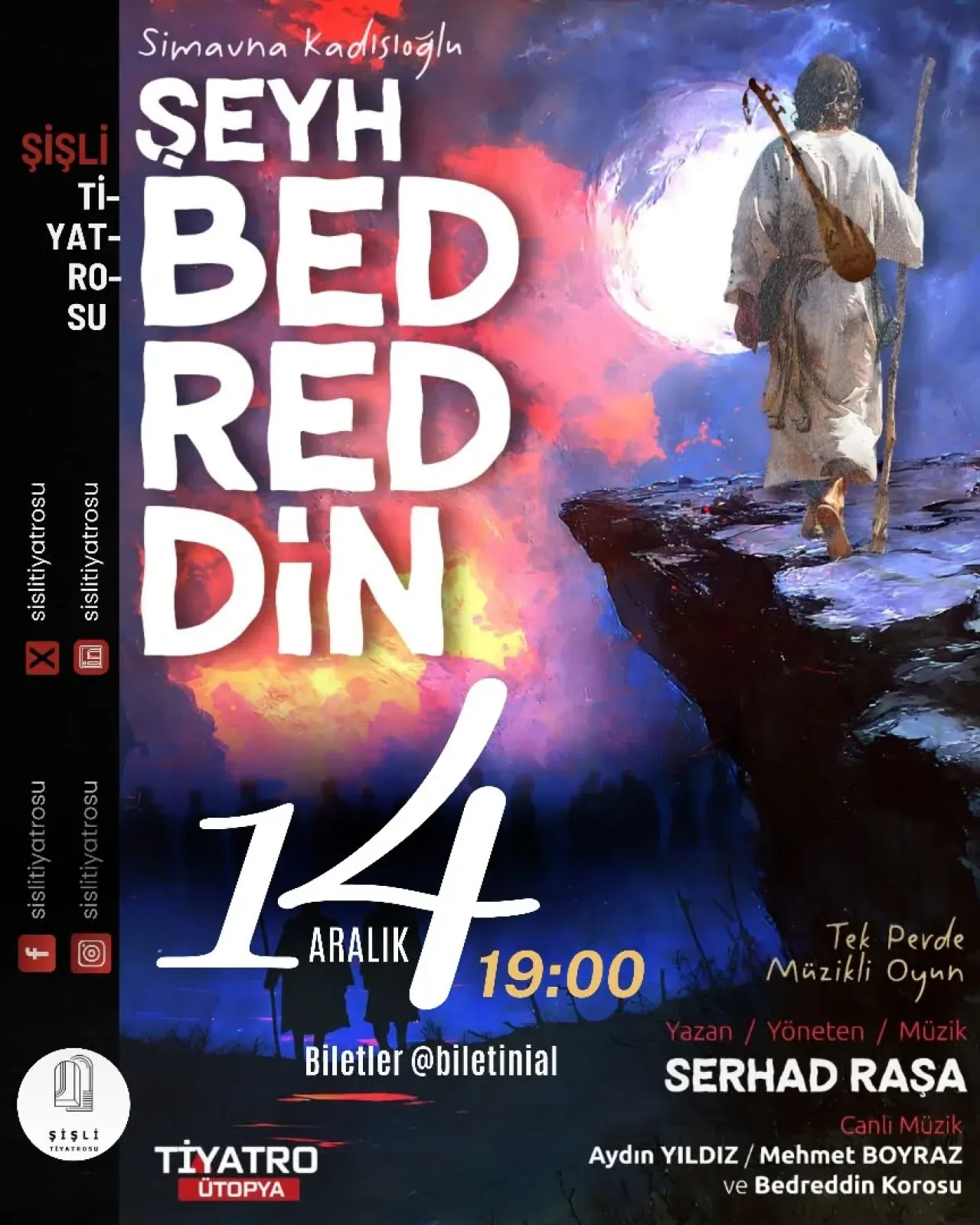 Şişli Tiyatrosu'nda Tarihsel Bir Destan: "Simavna Kadısıoğlu Şeyh Bedreddin" Şişli Tiyatrosu'nda Tarihsel Bir Destan: "Simavna Kadısıoğlu Şeyh Bedreddin"
