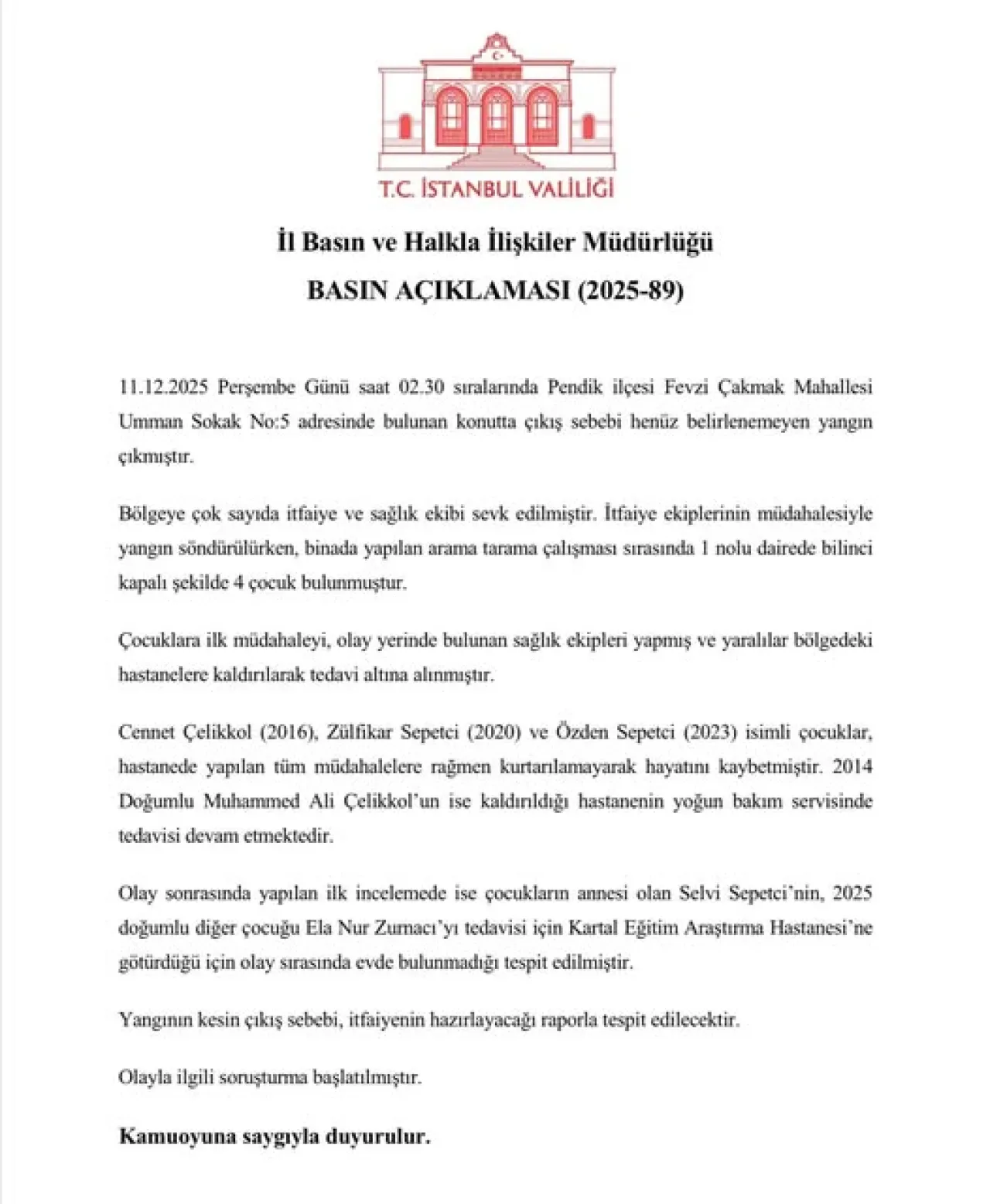 İstanbul Pendik'te Çıkan Yangın Kontrol Altına Alındı İstanbul Pendik'te Çıkan Yangın Kontrol Altına Alındı