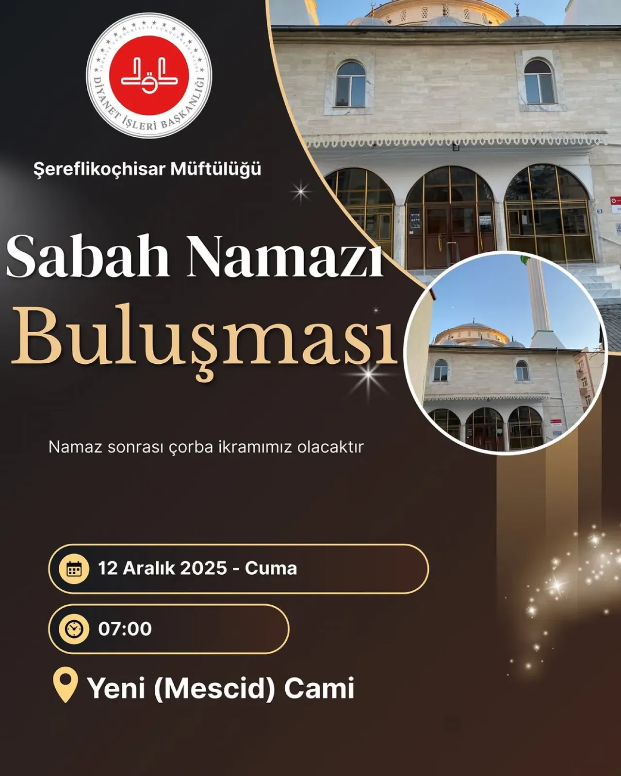 Şereflikoçhisar'da Cuma Namazı Buluşmasına Davet Şereflikoçhisar'da Cuma Namazı Buluşmasına Davet