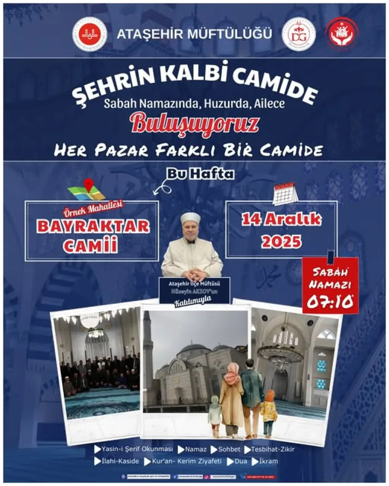 Ataşehir'de Sabah Namazı Buluşmaları Bayraktar Camii'nde Devam Ediyor Ataşehir'de Sabah Namazı Buluşmaları Bayraktar Camii'nde Devam Ediyor