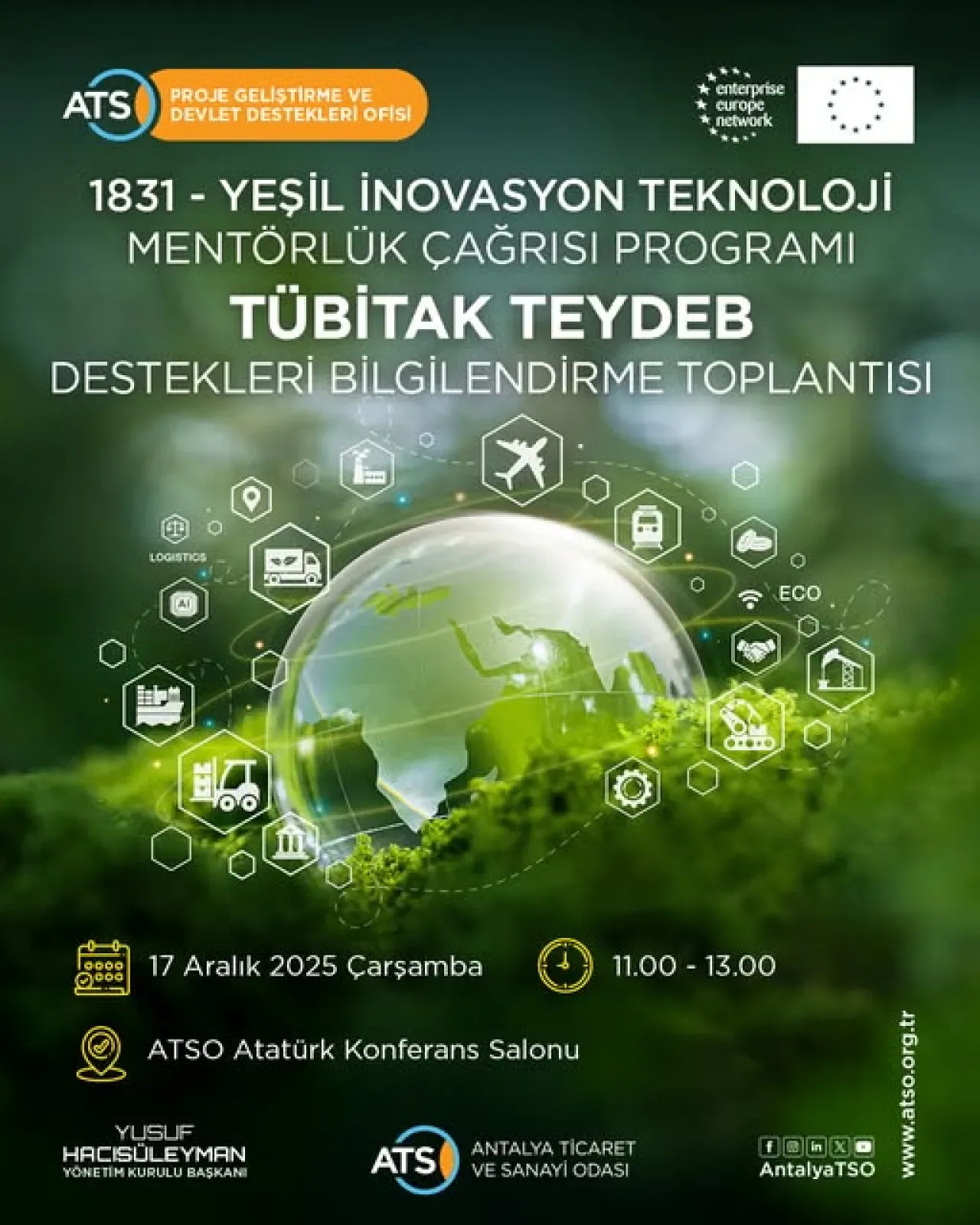 Antalya Ticaret ve Sanayi Odası, KOBİ'ler İçin Yeşil İnovasyon Mentörlük Programını Başlatıyor Antalya Ticaret ve Sanayi Odası, KOBİ'ler İçin Yeşil İnovasyon Mentörlük Programını Başlatıyor
