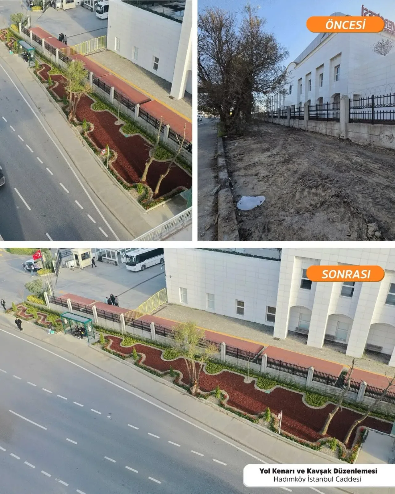 Esenyurt'ta Kavşak Düzenlemesi ile Yeni Görünüm Esenyurt'ta Kavşak Düzenlemesi ile Yeni Görünüm