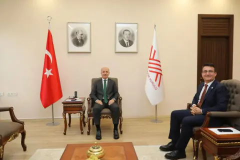İYTE Rektörü Baran, YÖK Başkanı Özvar'ı Ziyaret Etti