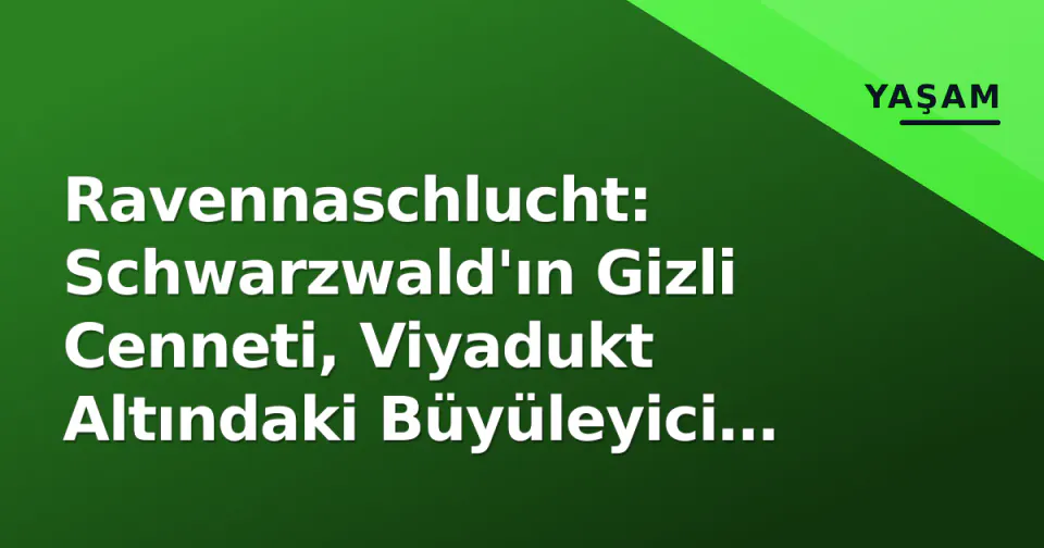 Ravennaschlucht: Schwarzwald'ın Gizli Cenneti, Viyadukt Altındaki Büyüleyici Noel Pazarı ve Doğa Yürüyüşleri görseli
