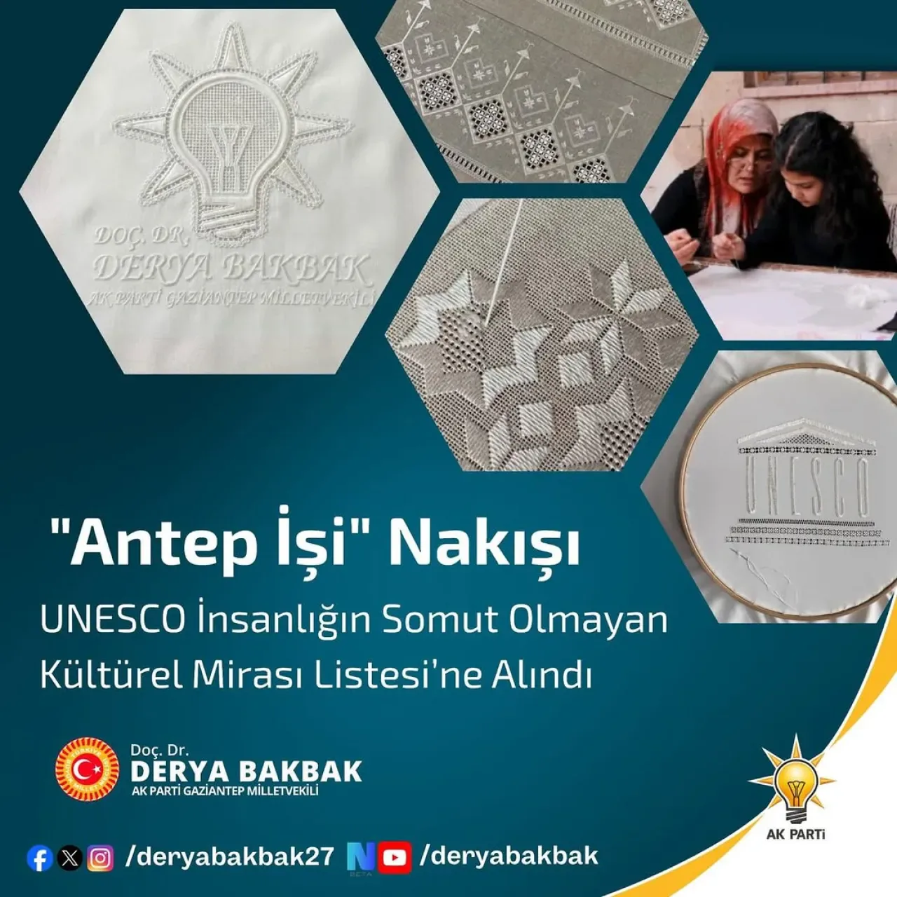 Gaziantep'in Geleneksel El Sanatı "Antep İşi" UNESCO Listesinde Gaziantep'in Geleneksel El Sanatı "Antep İşi" UNESCO Listesinde