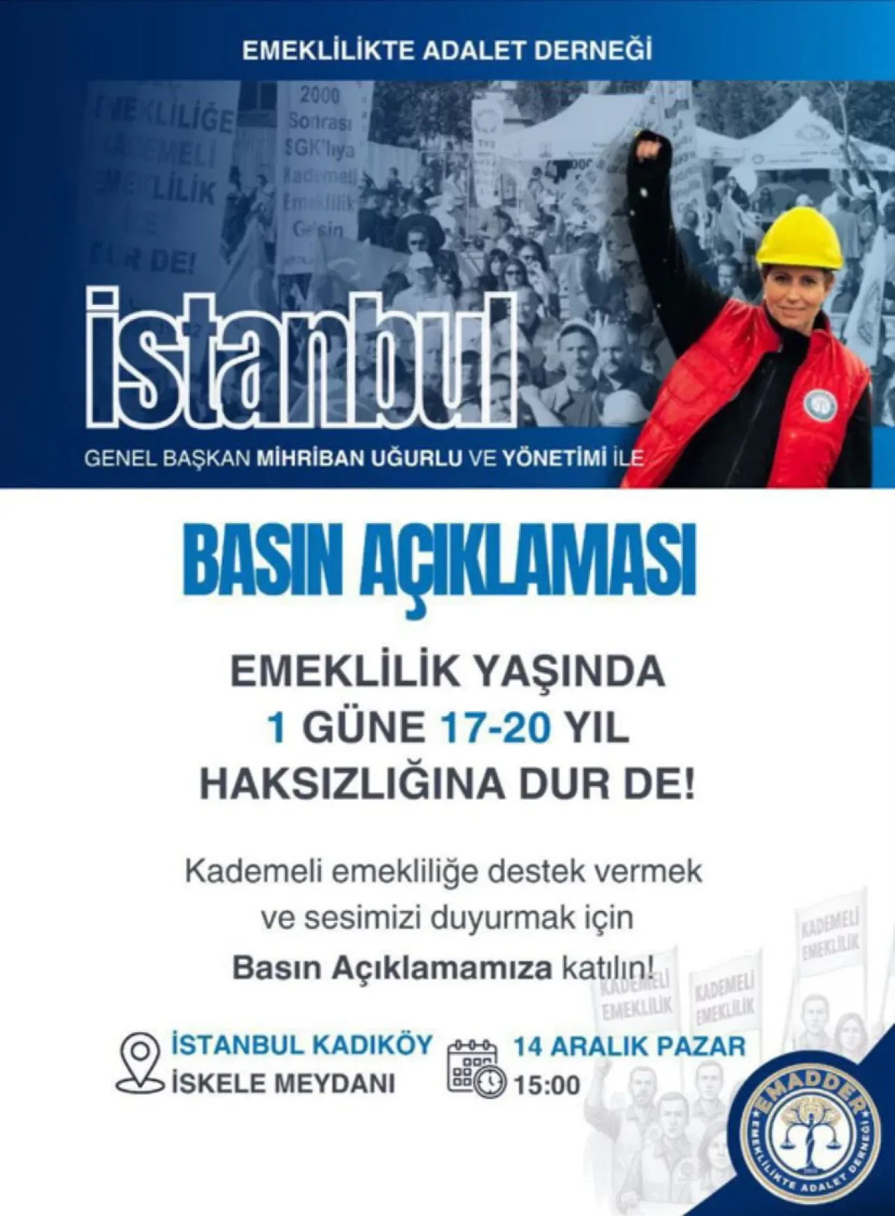 8 Eylül 1999 Sonrası Emeklilik Adaletsizliği İçin Adalet Çağrısı 8 Eylül 1999 Sonrası Emeklilik Adaletsizliği İçin Adalet Çağrısı