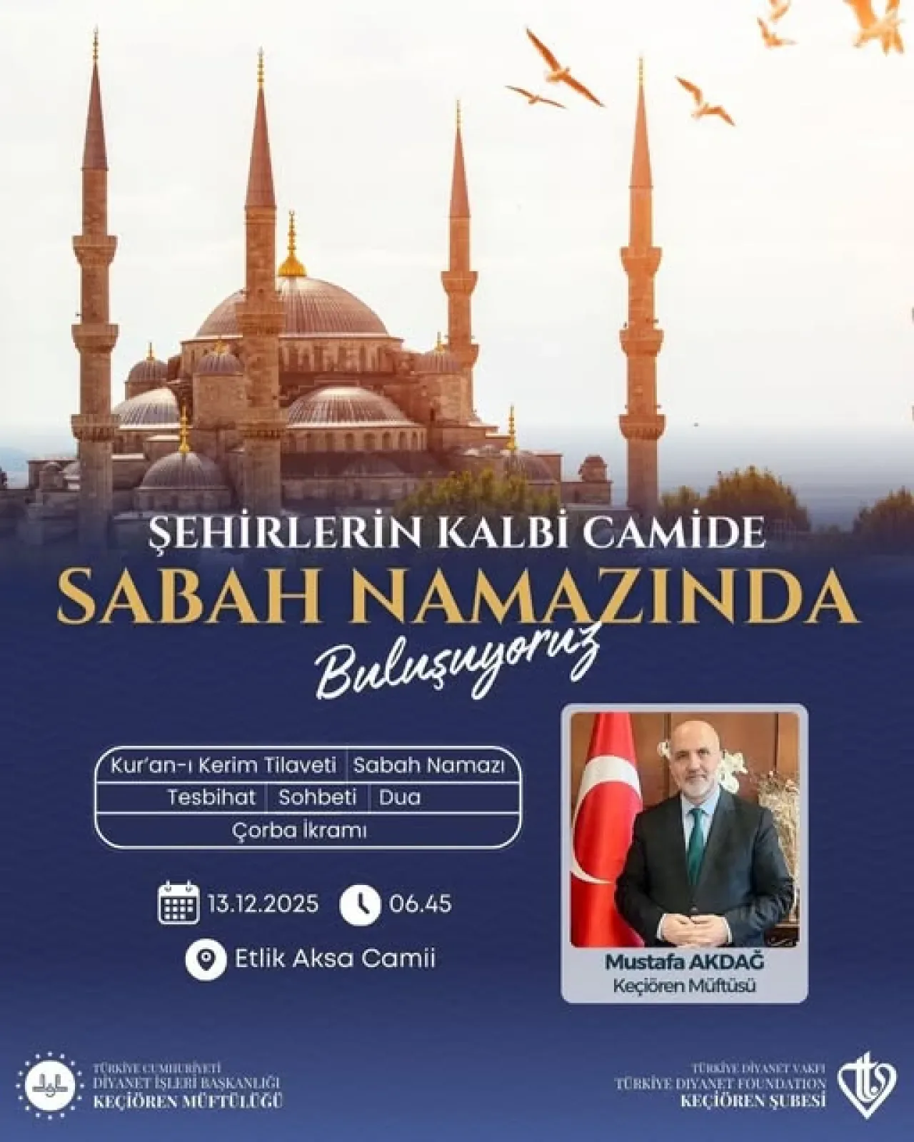 Keçiören'de Sabah Namazında Manevi Buluşma: "Şehirlerin Kalbi Camide" Keçiören'de Sabah Namazında Manevi Buluşma: "Şehirlerin Kalbi Camide"