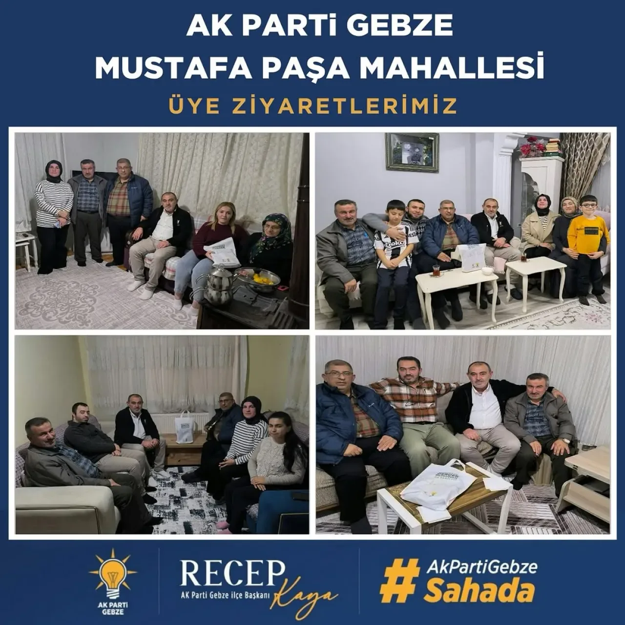 AK Parti Gebze'de Sandık Bazlı Üye Ziyaretlerini Sürdürüyor AK Parti Gebze'de Sandık Bazlı Üye Ziyaretlerini Sürdürüyor