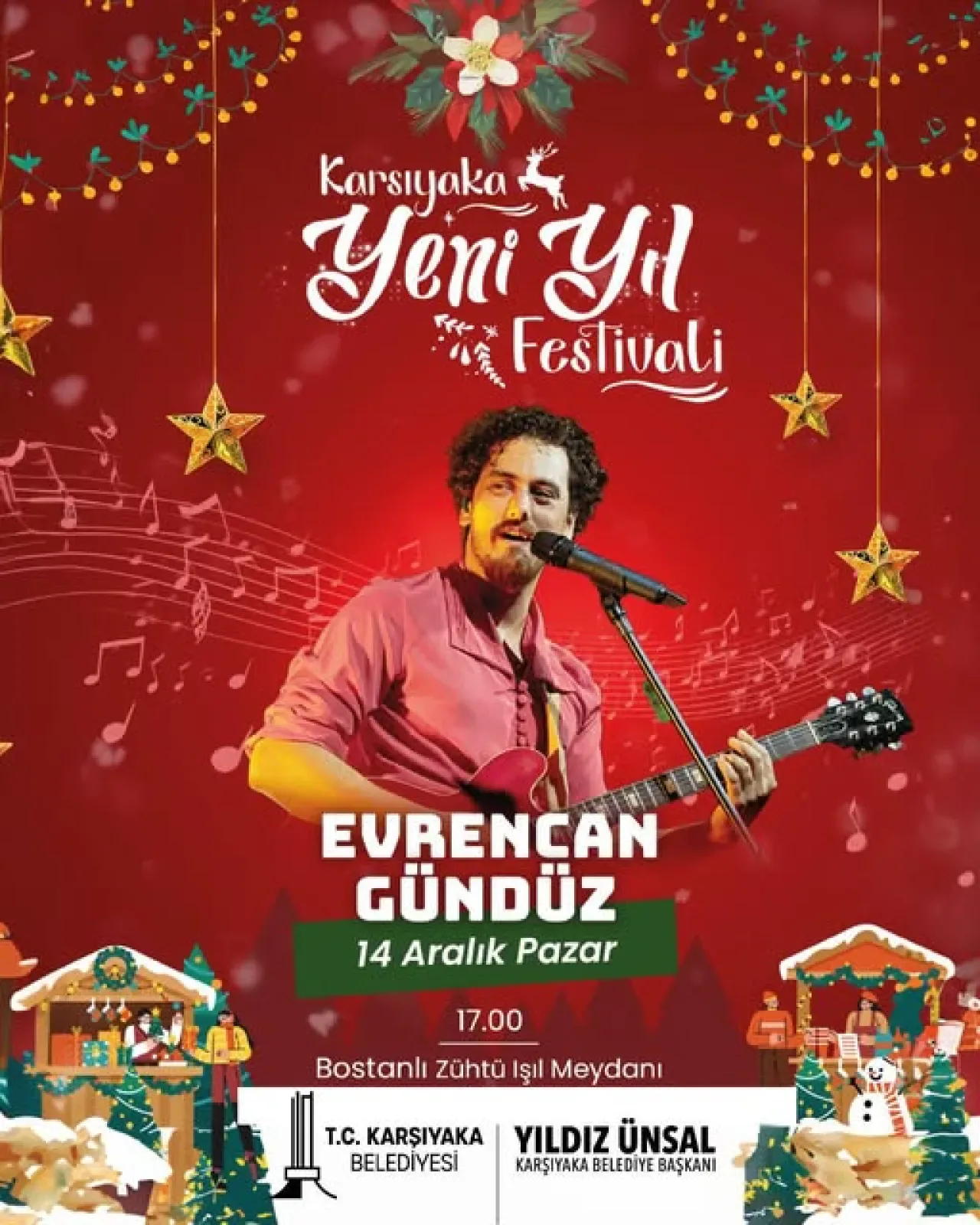 Evrencan Gündüz, Karşıyaka'da Yeni Yıl Heyecanını Müzikle Başlatacak Evrencan Gündüz, Karşıyaka'da Yeni Yıl Heyecanını Müzikle Başlatacak