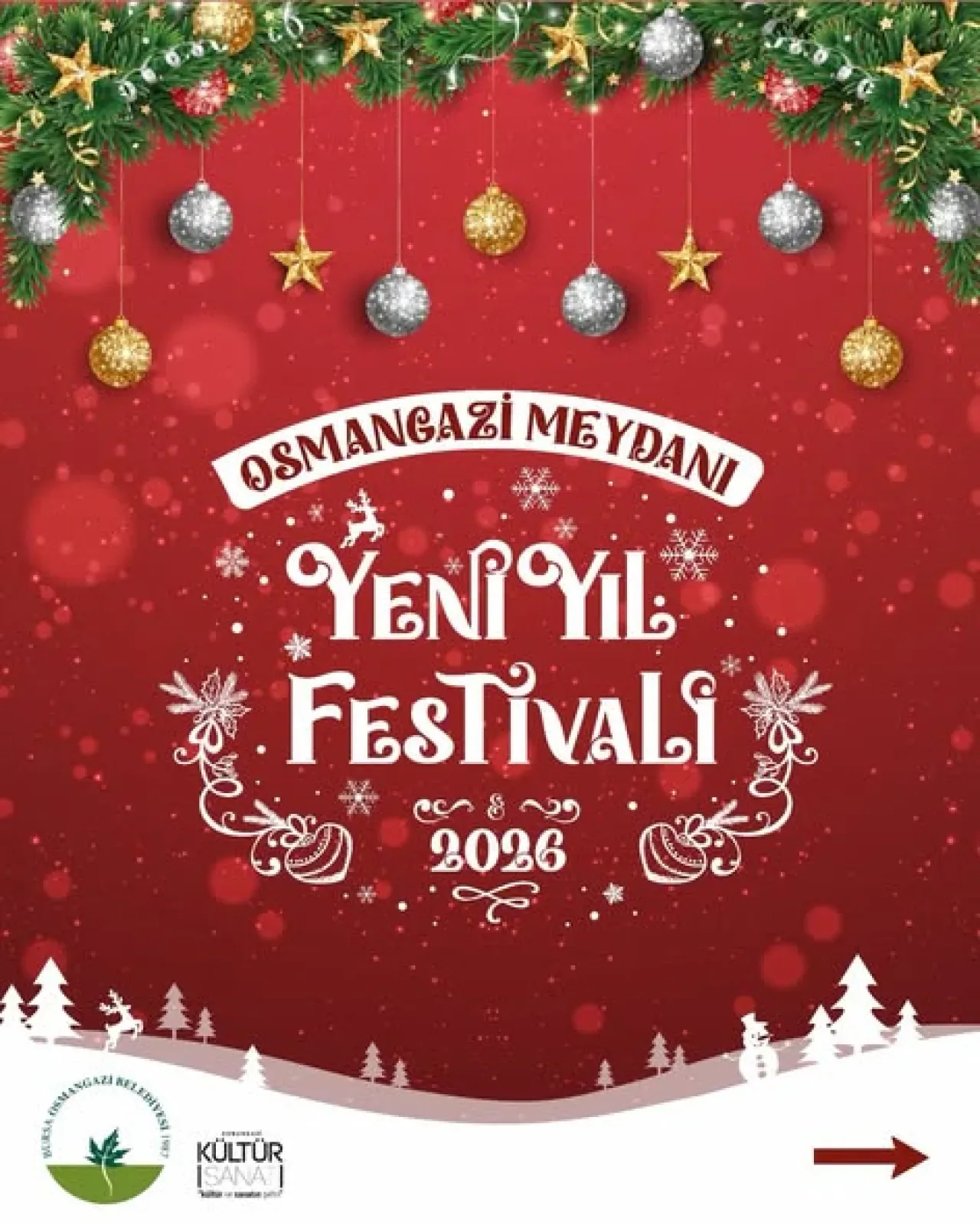 Osmangazi'de Yılbaşı Coşkusu Meydanda Yaşanacak Osmangazi'de Yılbaşı Coşkusu Meydanda Yaşanacak