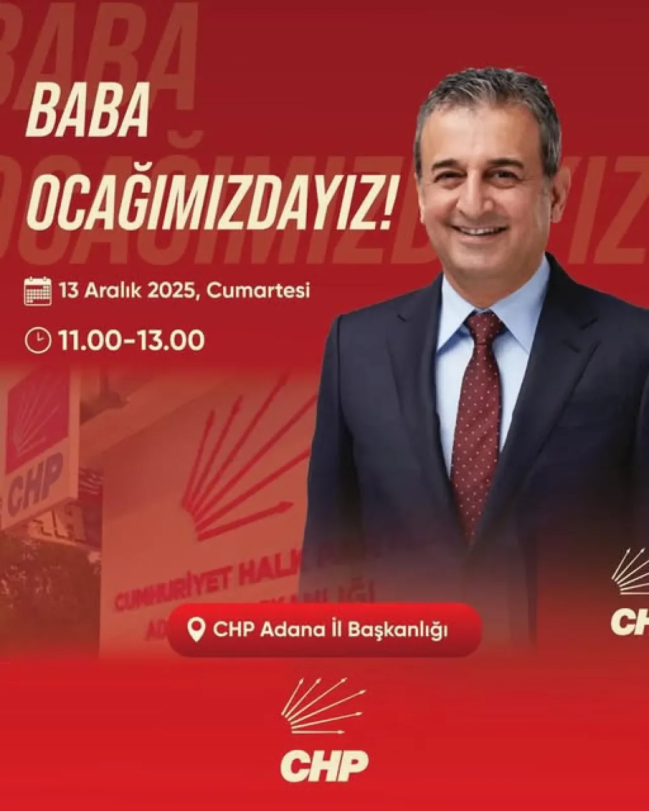 CHP Genel Başkan Yardımcısı Bulut, Yarın Adana'da CHP Genel Başkan Yardımcısı Bulut, Yarın Adana'da