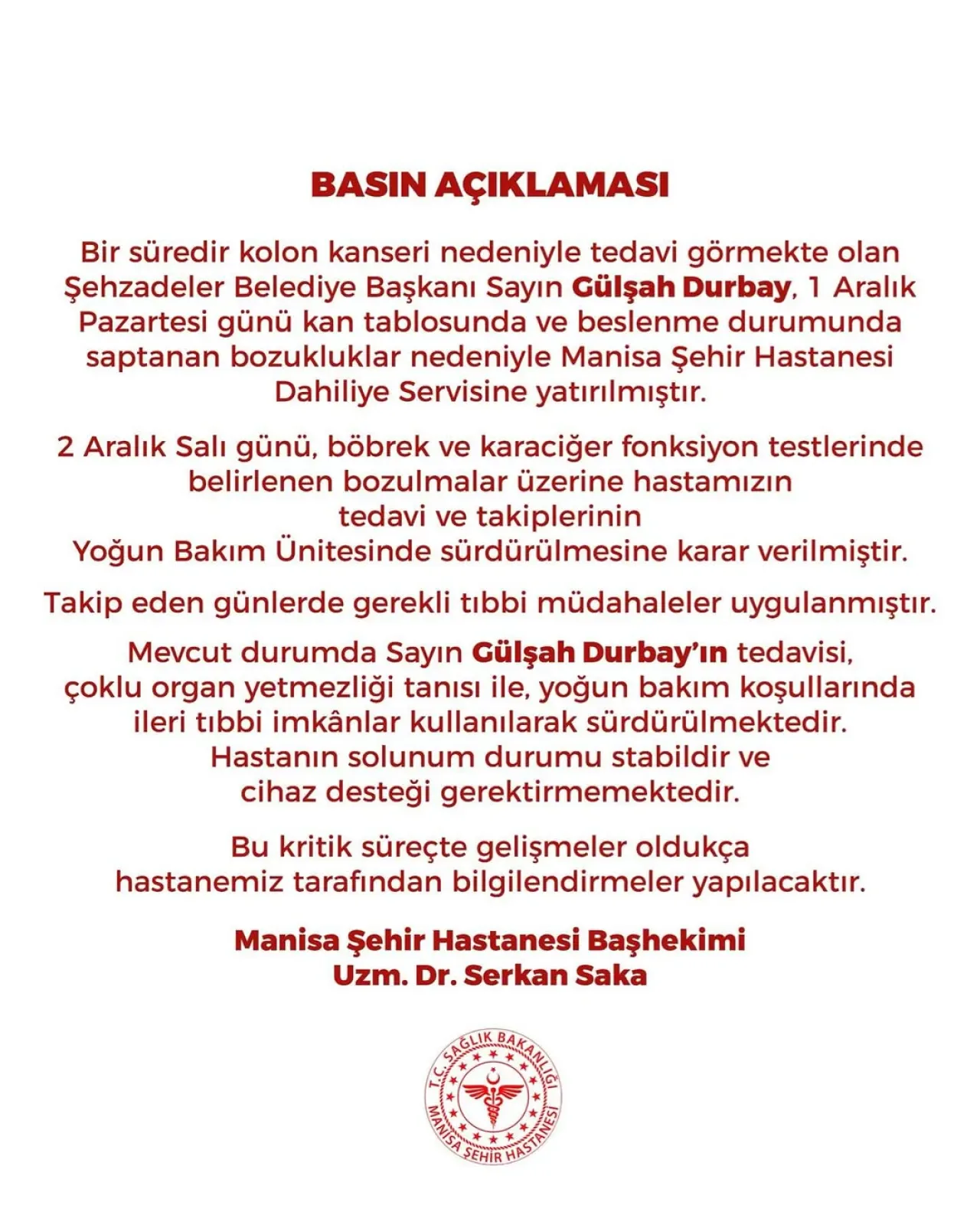 CHP Ümraniye Kadın Kolları Başkanı Gülşah Durbay'a Şifa Mesajı CHP Ümraniye Kadın Kolları Başkanı Gülşah Durbay'a Şifa Mesajı