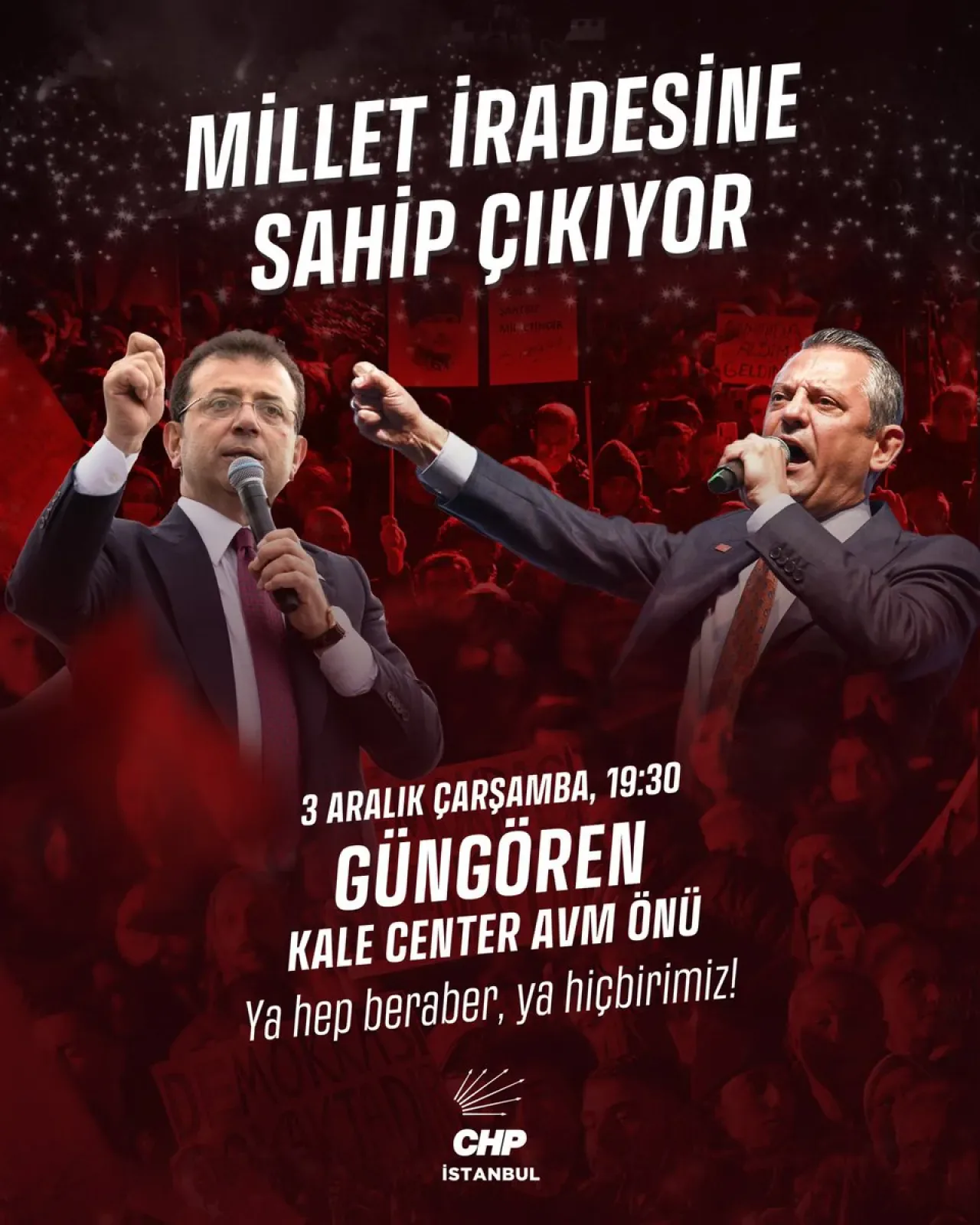 Güngören'de "Egemenlik Kayıtsız Şartsız Milletindir" Mitingi Düzenleniyor Güngören'de "Egemenlik Kayıtsız Şartsız Milletindir" Mitingi Düzenleniyor
