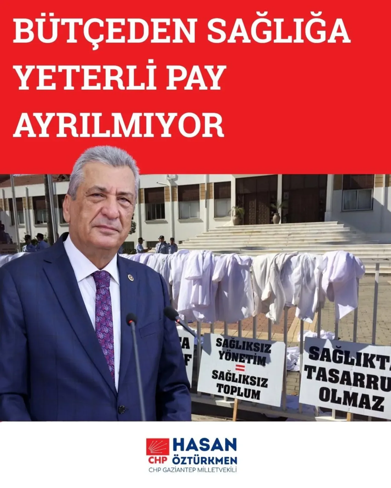 Sağlık Bütçesi Kritik Eşikte: Milletvekili Öztürkmen'den Yüzde 10 Uyarısı Sağlık Bütçesi Kritik Eşikte: Milletvekili Öztürkmen'den Yüzde 10 Uyarısı